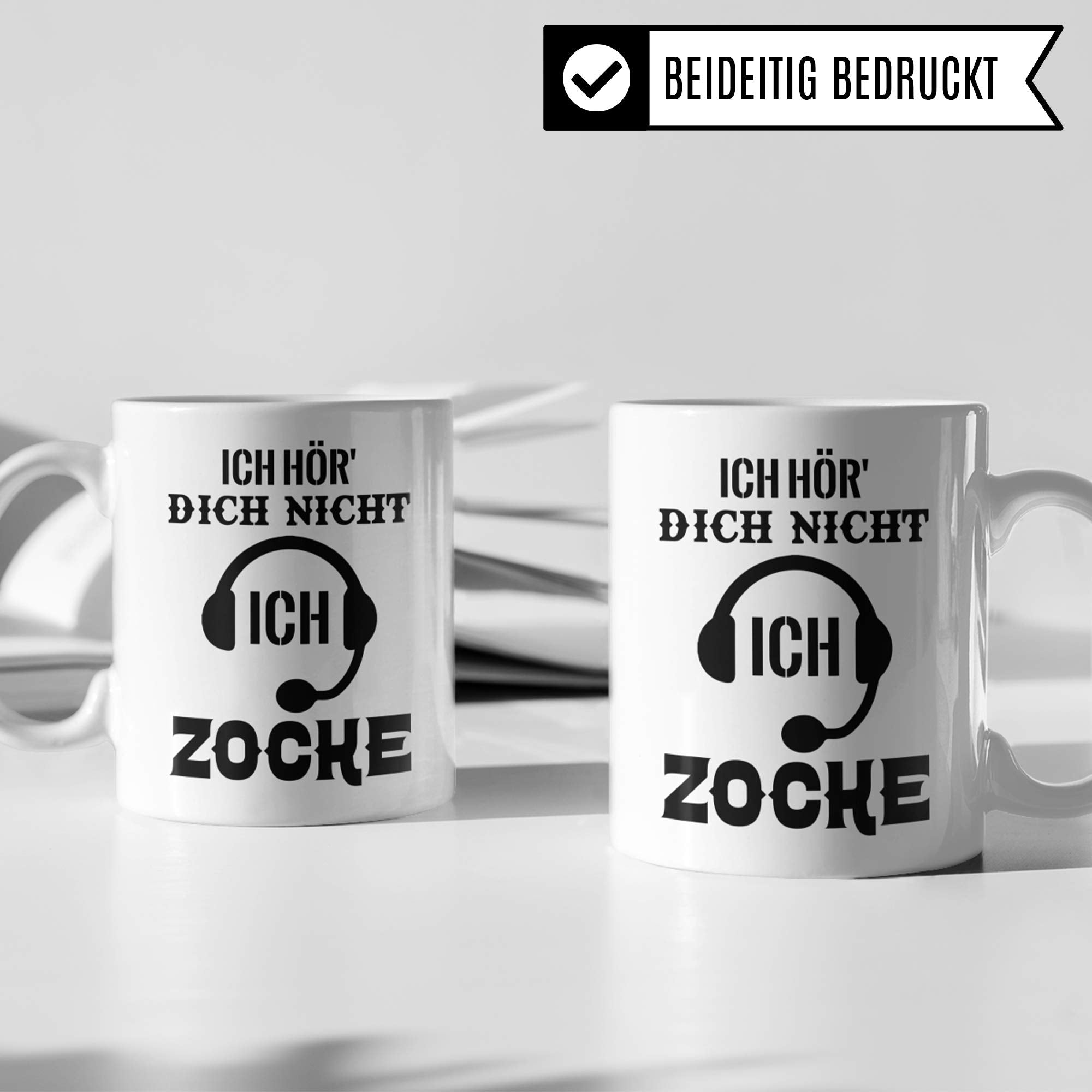 Pagma Druck Gamer Tasse, Zocker Geschenke Spruch: Ich hör Dich Nicht Ich zocke, Kaffeetasse Gaming Zocken Computerspiele Konsole, Controller PC Computerspielen Becher, Computer Gaming Tasse lustig