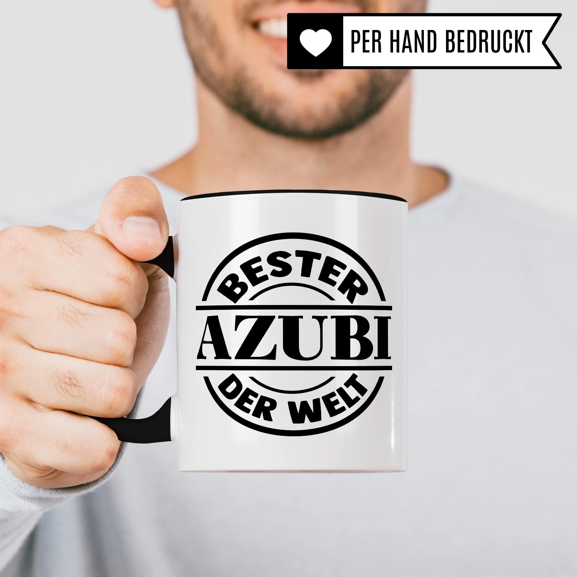 Azubi Tasse, Bester Azubi der Welt Spruch Kaffeetassen Ausbildung Kaffee-Becher Lehrling Ausbildung Becher Geschenkidee Azubine-Geschenk Auszubildende Tasse mit Spruch lustig