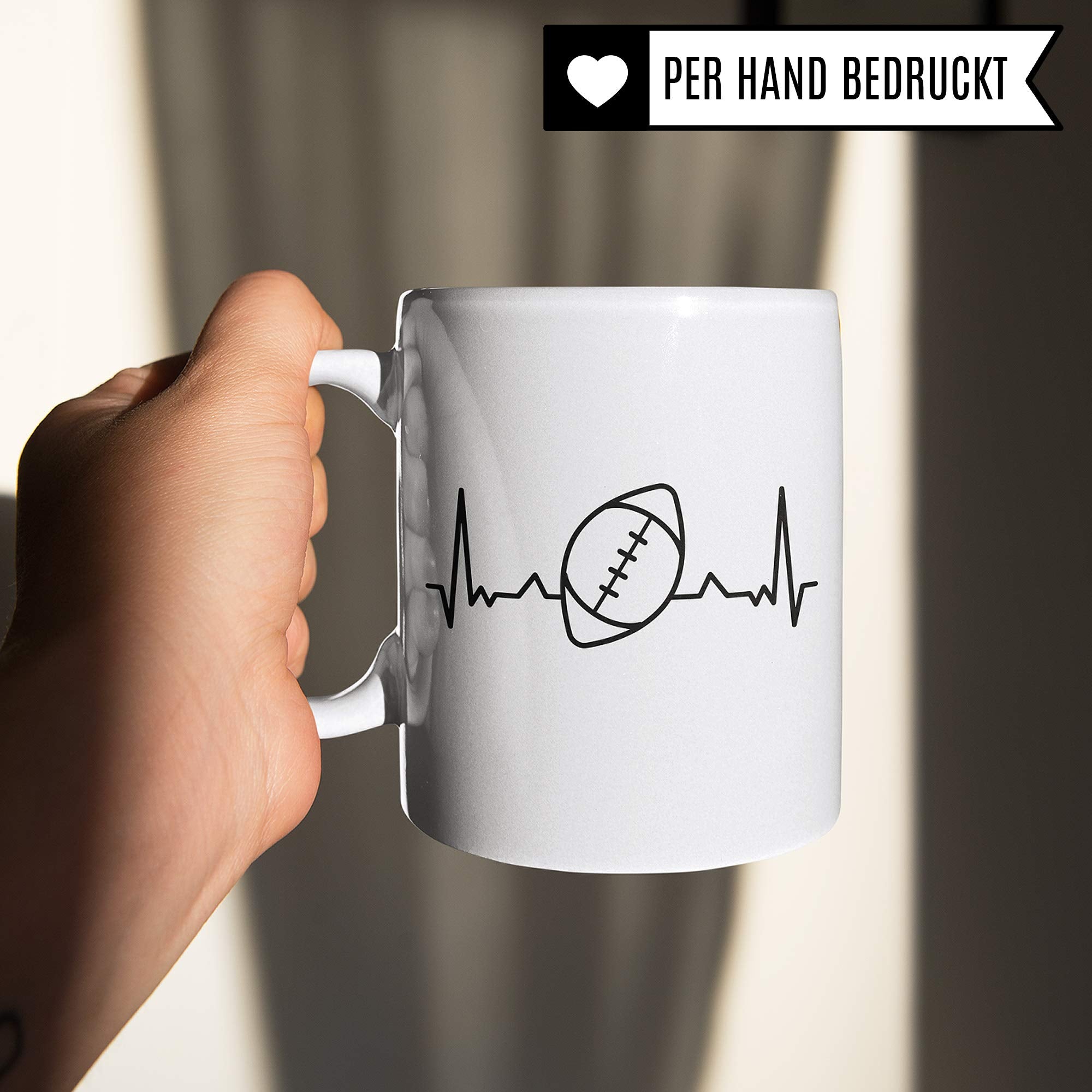 Pagma Druck Football Tasse Geschenk, American Football Spruch Becher Footballspieler Geschenkidee, Kaffeetasse für Footballer