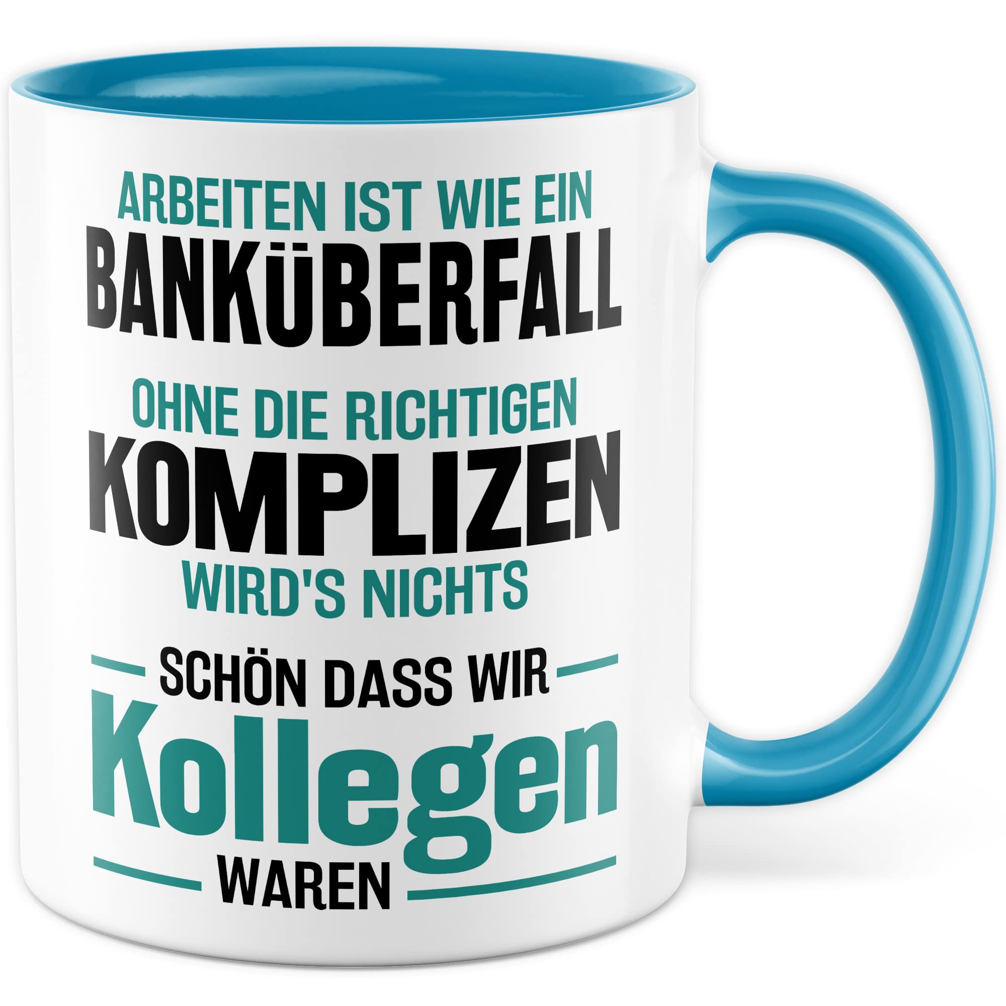 Jobwechsel Tasse Abschiedsgeschenk Kaffeetasse Spruch lustiger Kaffee-Becher Abschied Kollege Kollegin Ruhestand Geschenkidee Rente Geschenk Büro Arbeit Humor Schön dass wir Kollegen waren