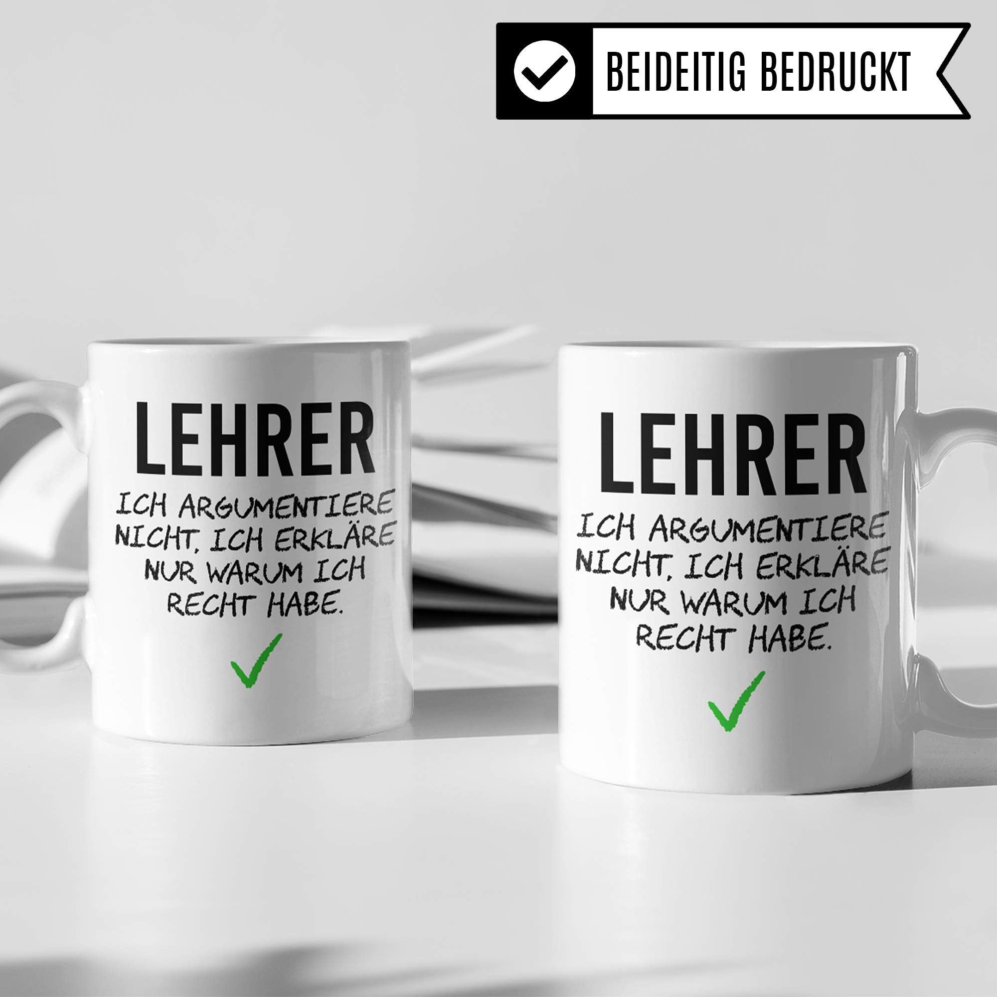 Pagma Druck Lehrer Tasse, Geschenk Lehrer lustig, Kaffeetasse für Gymnasiallehrer Realschullehrer Mittelschullehrer & Grundschullehrer, Lehrer Tasse Geschenk Abschied Abschluss