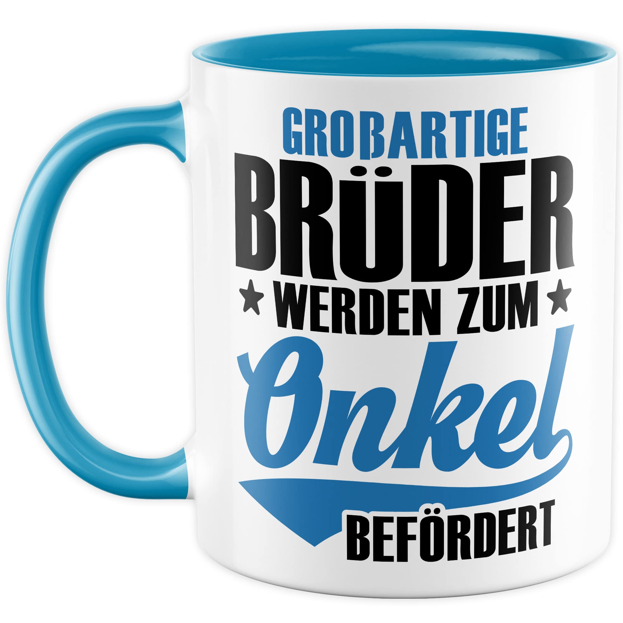 Onkel Tasse Geschenk lustig Bruder Kaffeetasse Nichte Kaffee-Becher Neffe Geschenkidee Familie Humor Geschwister großartige Brüder werdender Onkel Schwangerschaft