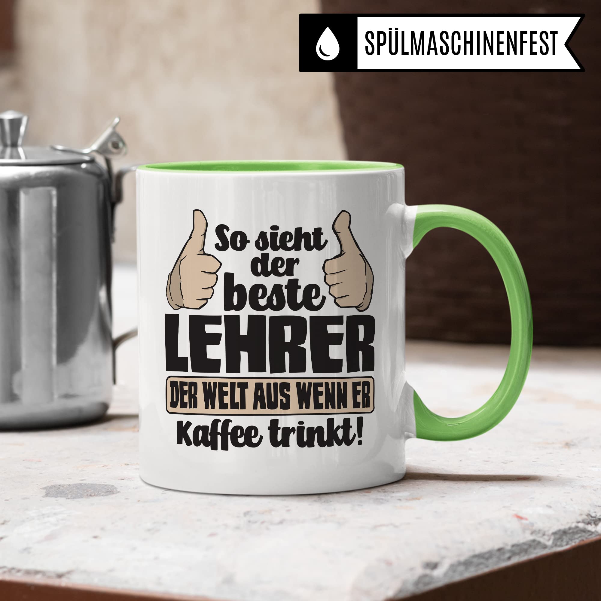 Lehrer Tasse mit Spruch lustig Kaffee-Tasse Lehrer Geschenkidee Lehrer Geschenk Grundschule Tasse Abschied Lehrer Abschiedsgeschenk Gymnasium Kaffee-Becher
