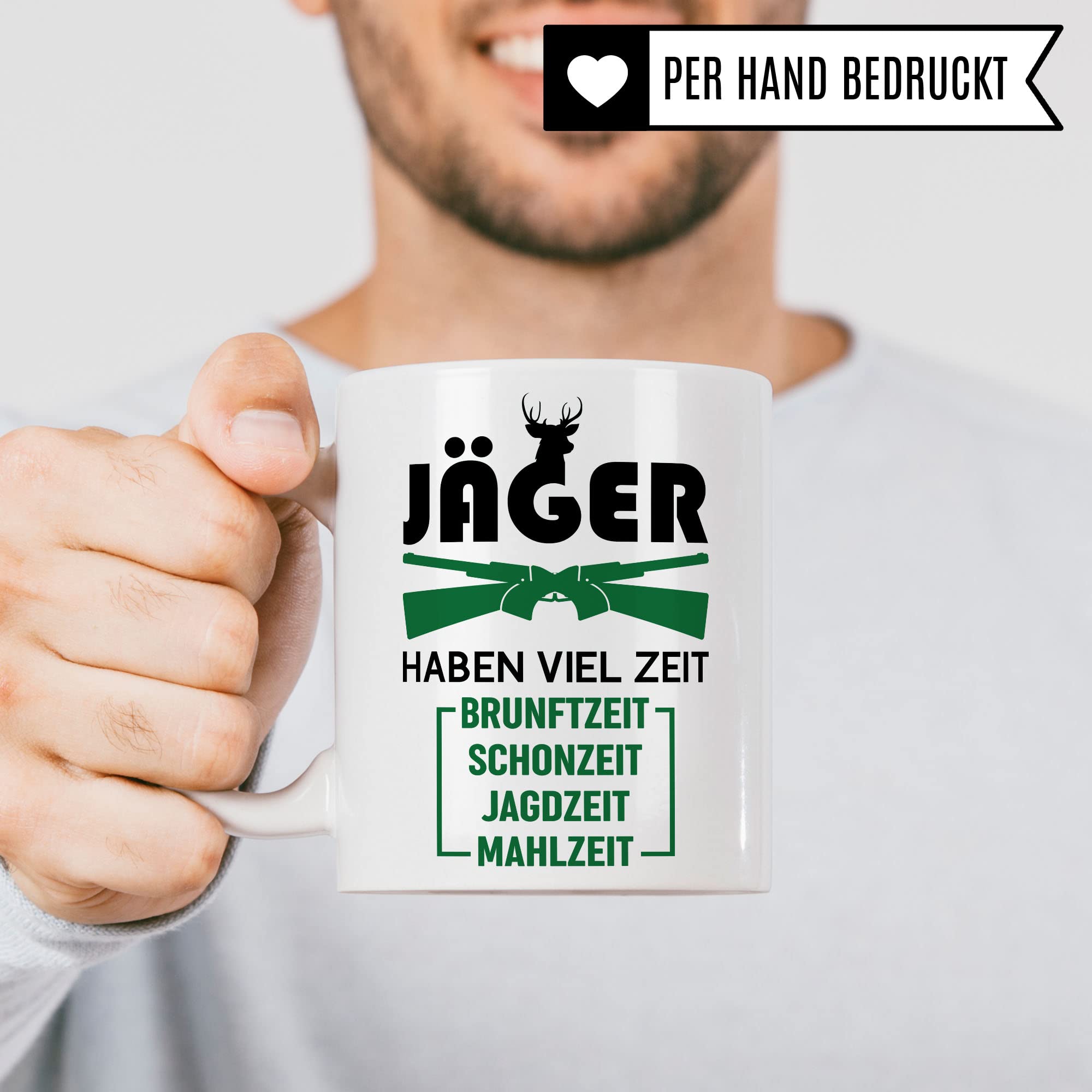 Jäger Tasse Geschenkidee, Jagd Geschenk, Kaffeetasse Humor Witz Geschenk für Jägerei, Kaffeebecher für Männer