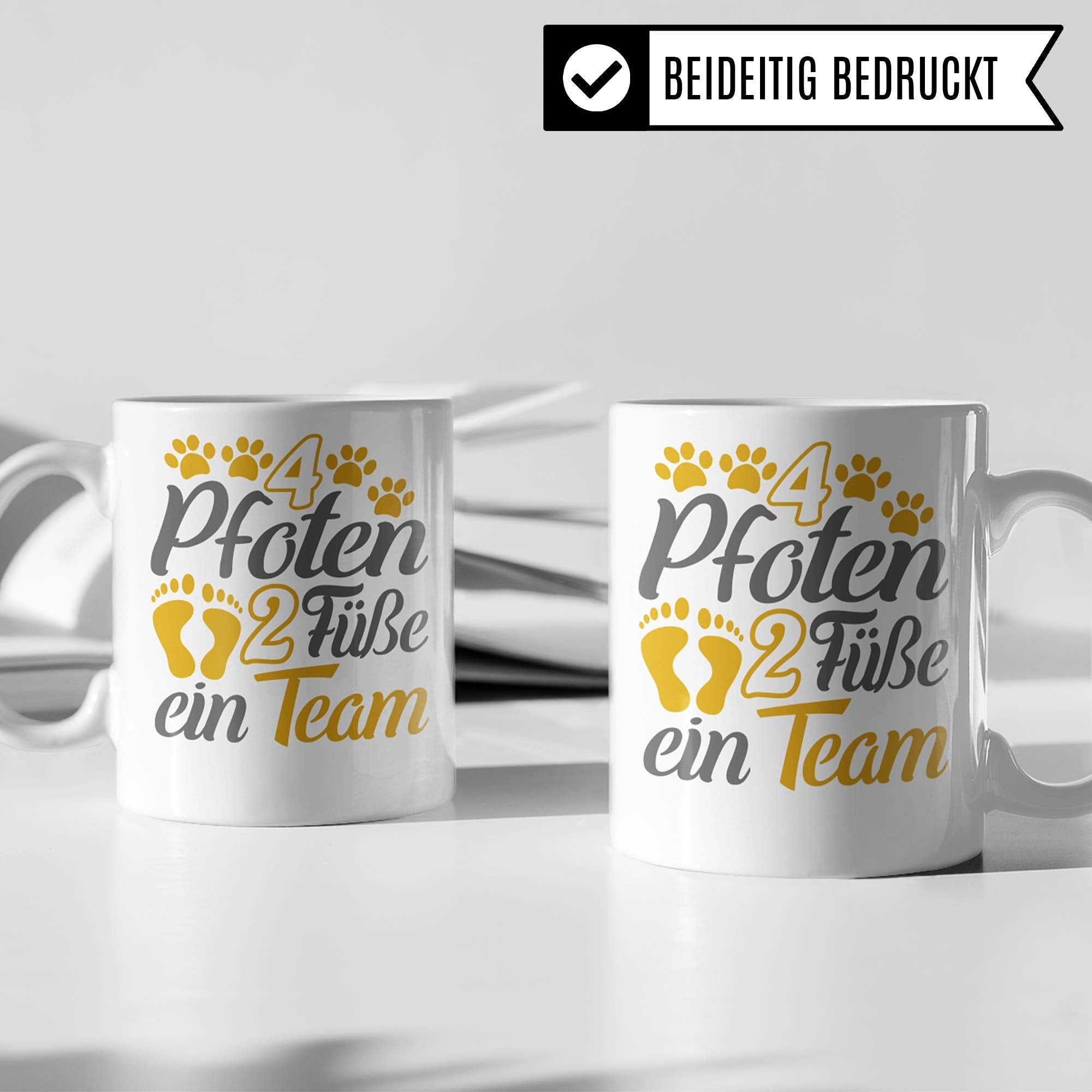 Hundetasse mit Spruch - Tasse Hundehalter Geschenk - Kaffeebecher Geschenkidee für Hunde Liebhaber & Hundefans - Kaffeetasse Becher mit Hund Motiv