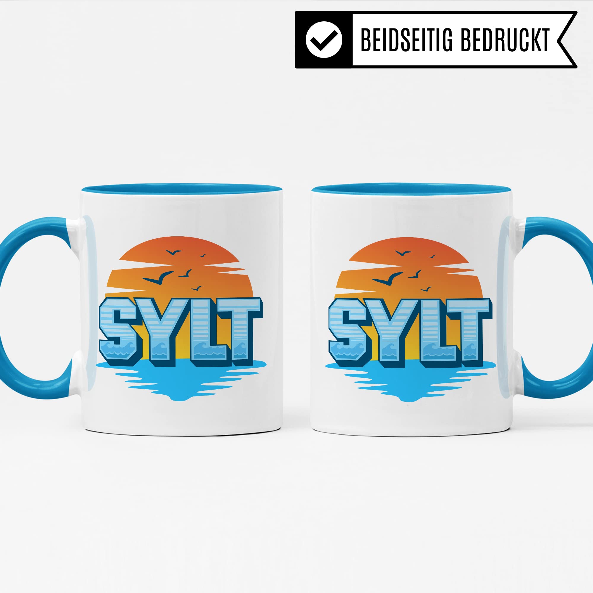 Sylt Tasse Kaffee-Tasse Kaffee-Becher Geschenkidee für Syltliebhaber Geschenk Syltfan Tasse Insel Sylt