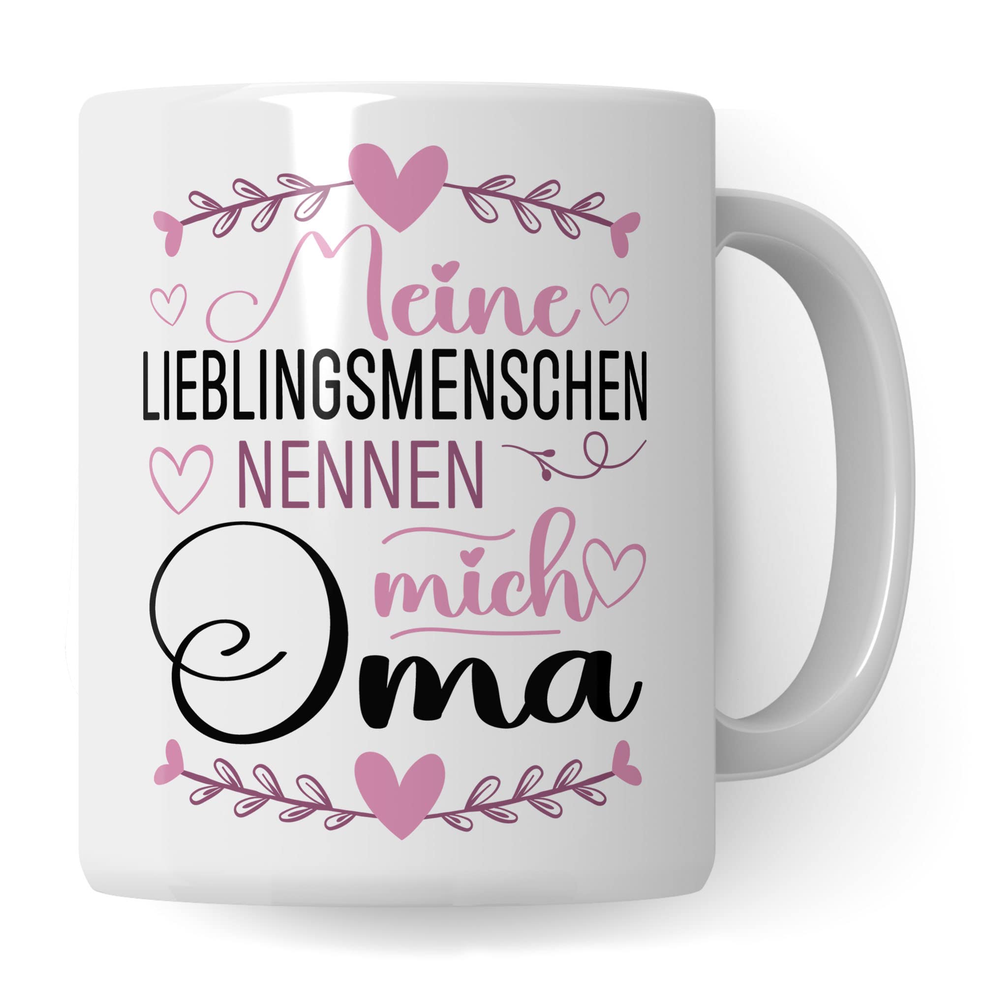 Enkel Tasse Geschenk, Meine Lieblingsmenschen nennen mich Oma Geschenkidee Enkel Enkelkinder Kaffeetasse mit Spruch Kaffee-Becher Enkelin Familie