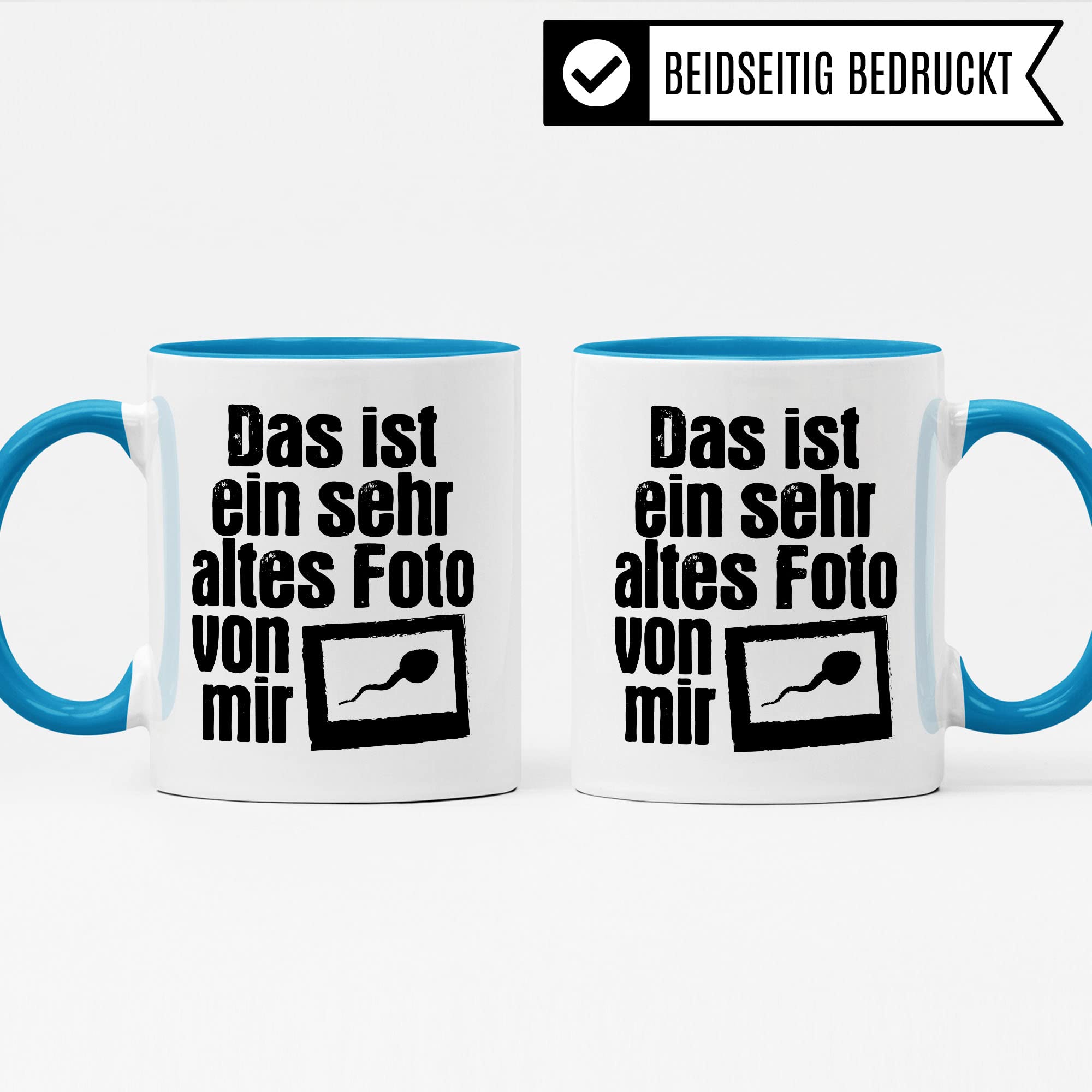 Lustige Tasse mit Spruch, Das ist ein sehr altes Foto von mir Spruch, Geschenk für Lehrer Kollegen Arbeiter, Kaffeetasse lustig, Sarkasmus, sarkastische Spruch Humor Witz Geschenkidee