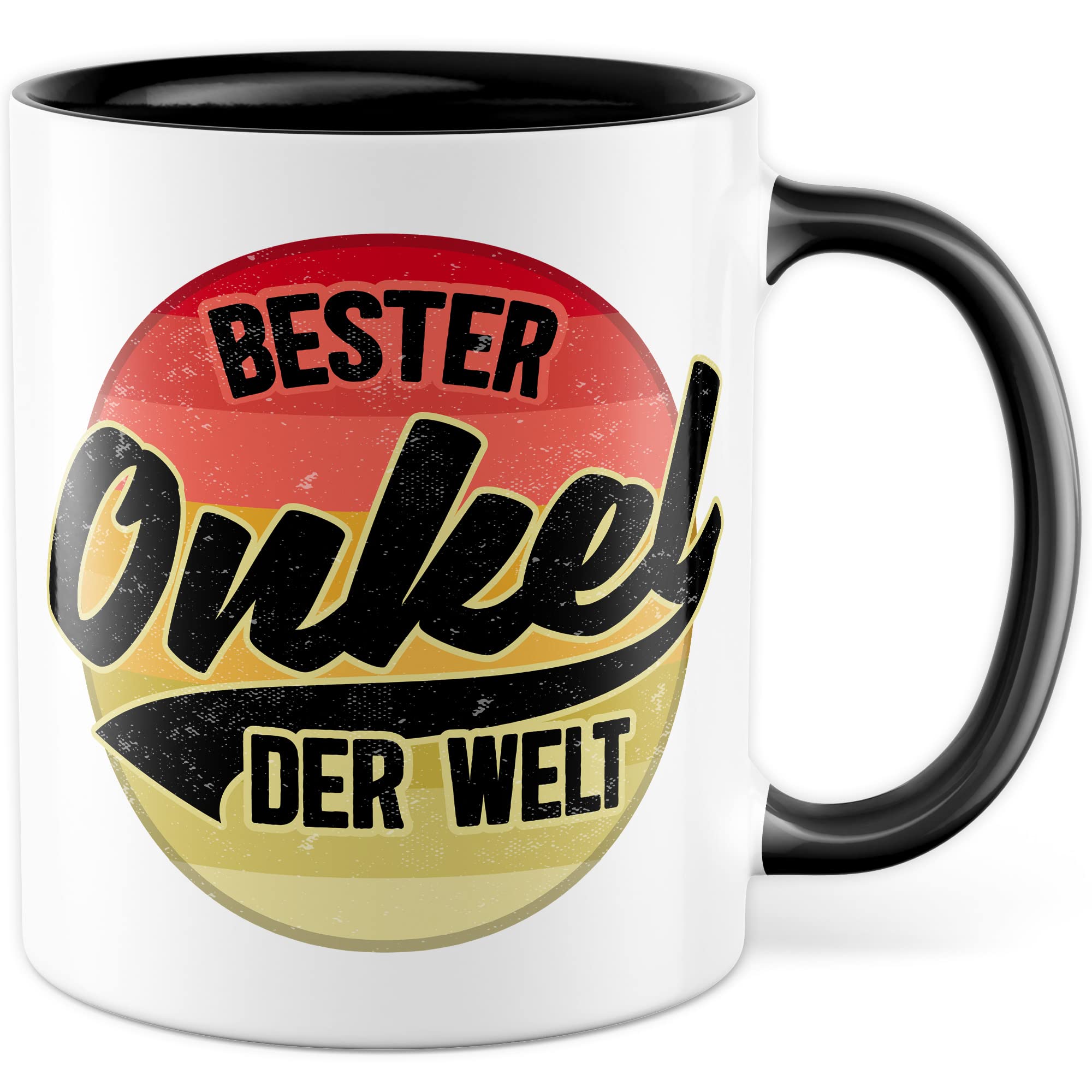 Onkel Tasse Geschenk lustig Bruder Kaffeetasse Nichte Kaffee-Becher Neffe Geschenkidee Familie Humor Geschwister Patenonkel Pate Patenkind Bester Onkel der Welt Spruch