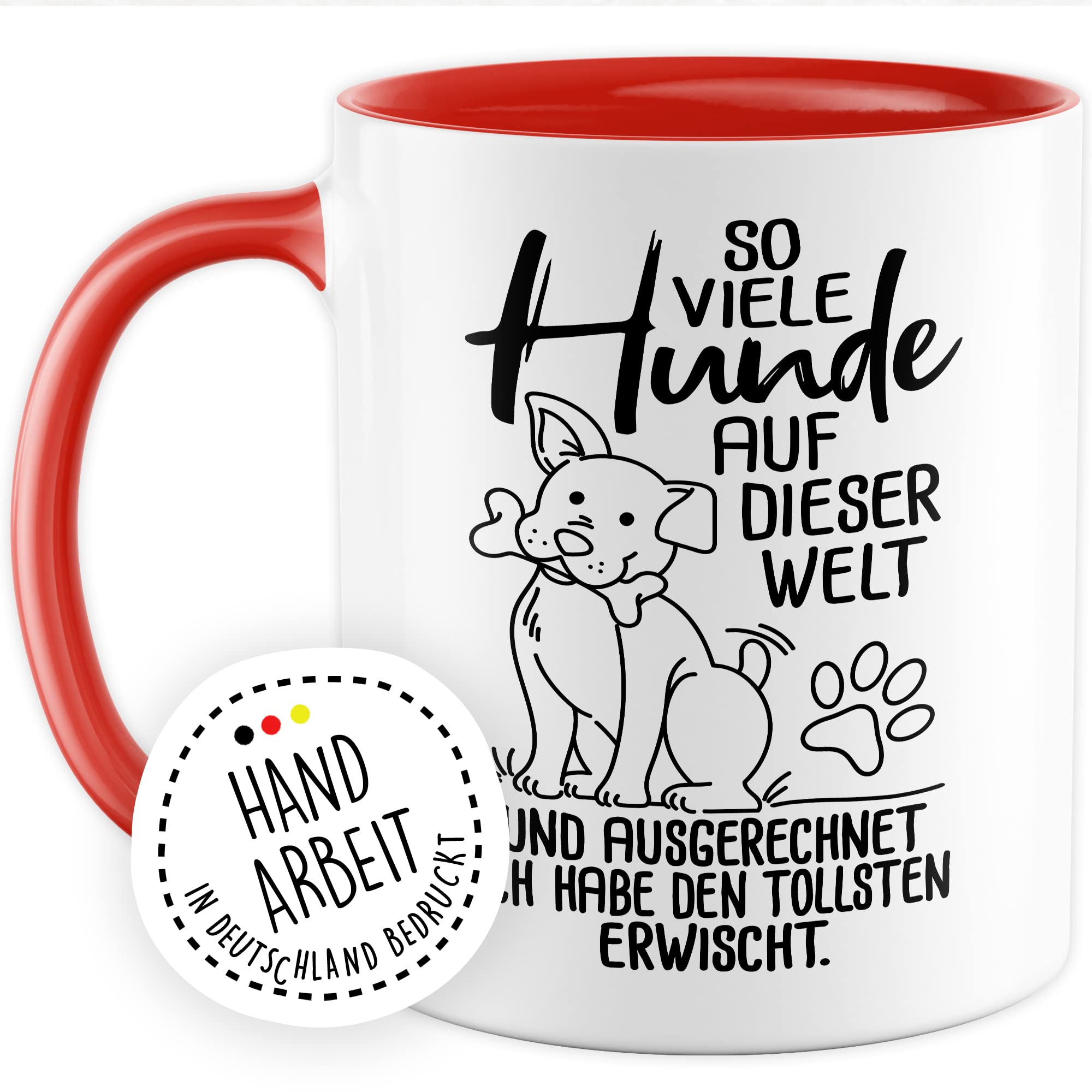 Tasse Hundebesitzer Geschenk, So viele Hunde auf dieser Welt Geschenkidee Hundehalter Kaffeetasse mit Spruch Kaffee-Becher Vierbeiner Tierfreund Hunde-Liebhaber Herrchen Frauchen