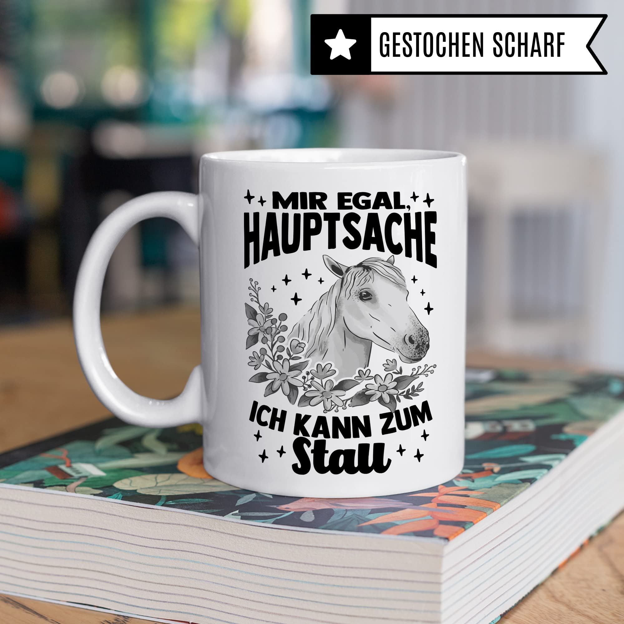 Tasse Pferd Stall Pferde Kaffeetasse Reiterin Kaffee-Becher Reiten bester Freund Vierbeiner Teetasse Pferdemädchen Stallmädchen Pferdeliebhaber Geschenk Geschenkidee Reiter