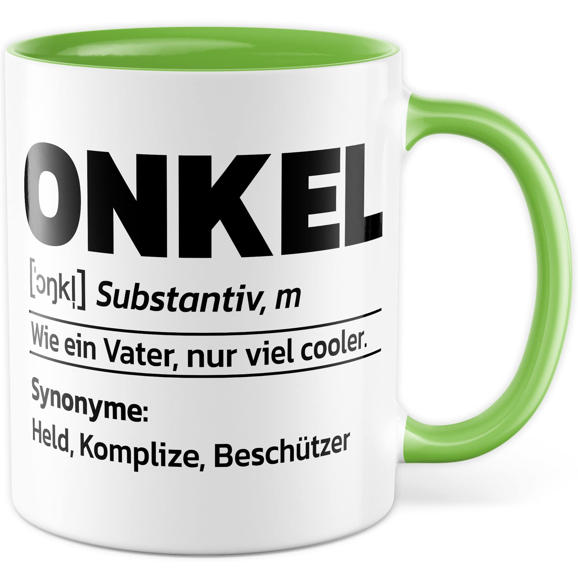 Du wirst Onkel Tasse Geschenk lustig Bruder Kaffeetasse Nichte Kaffee-Becher Neffe Geschenkidee werdender Onkel Definition Motiv Familie Humor Geschwister Patenonkel Pate