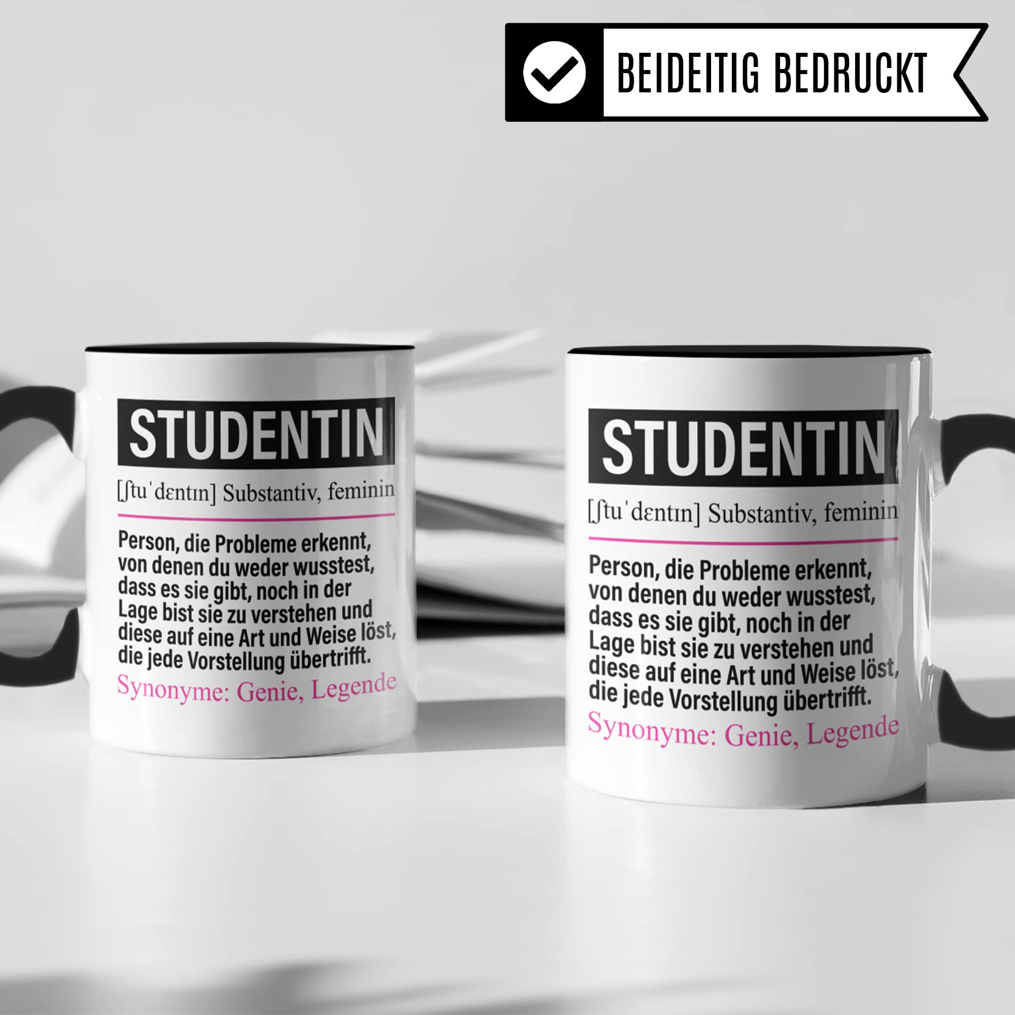 Tasse Studentin lustig, Studentin Geschenk Beruf, Spruch Kaffeebecher Studentinnen Geschenkidee, Beruf Studium Uni Universität Kaffee-Tasse Teetasse Becher