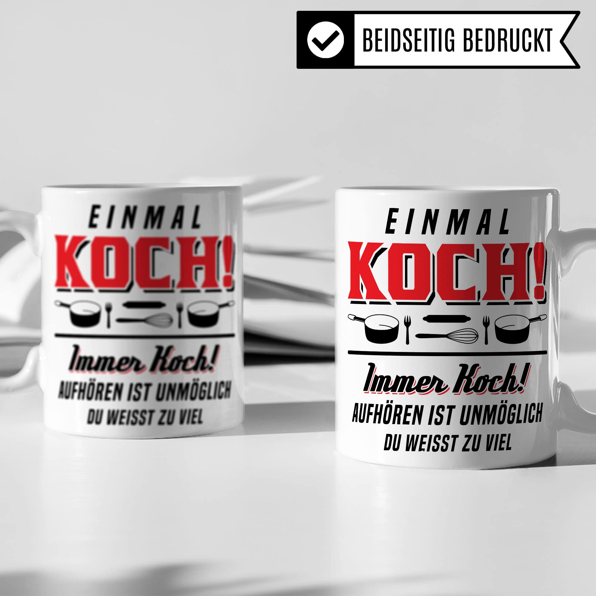 Koch Tasse, Küchenchef Teetasse, Chef Becher, Kaffeetasse Humor Witz Geschenk für Köche, Küche Kaffeebecher, Hobbykoch Geschenkidee