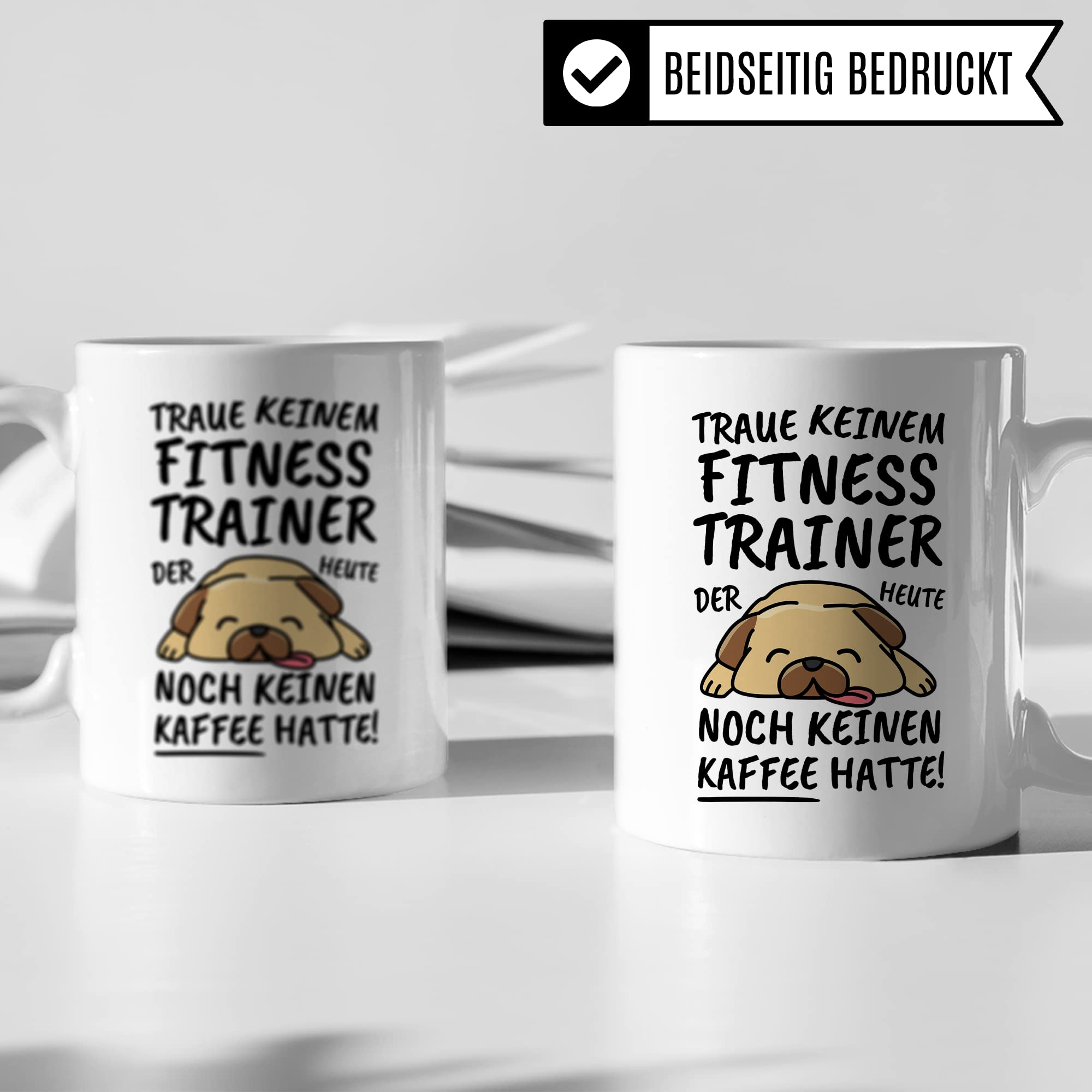 Tasse Fitnesstrainer lustig Fitnesstrainer Geschenk Beruf Spruch Kaffeebecher Fitnesstrainer Geschenkidee Fitnesstudios Fitness Sport Trainer Coach Kaffee-Tasse Teetasse Becher