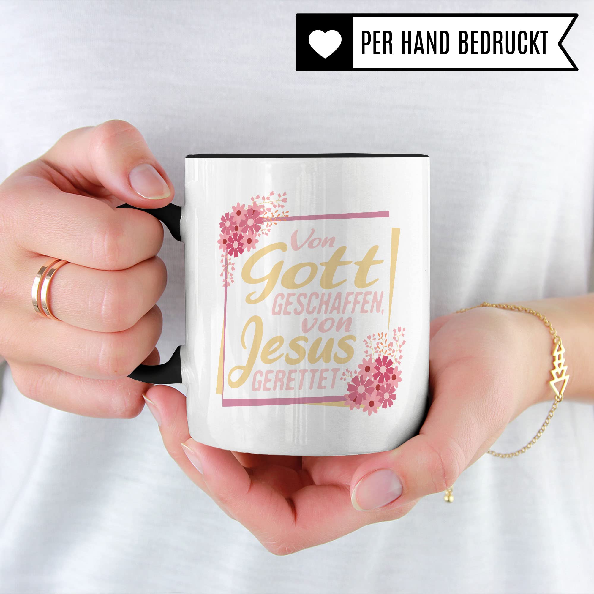 Christus Tasse Geschenkidee Jesus Kaffeetasse Geschenk für Christen Kaffeebecher Christentum Becher