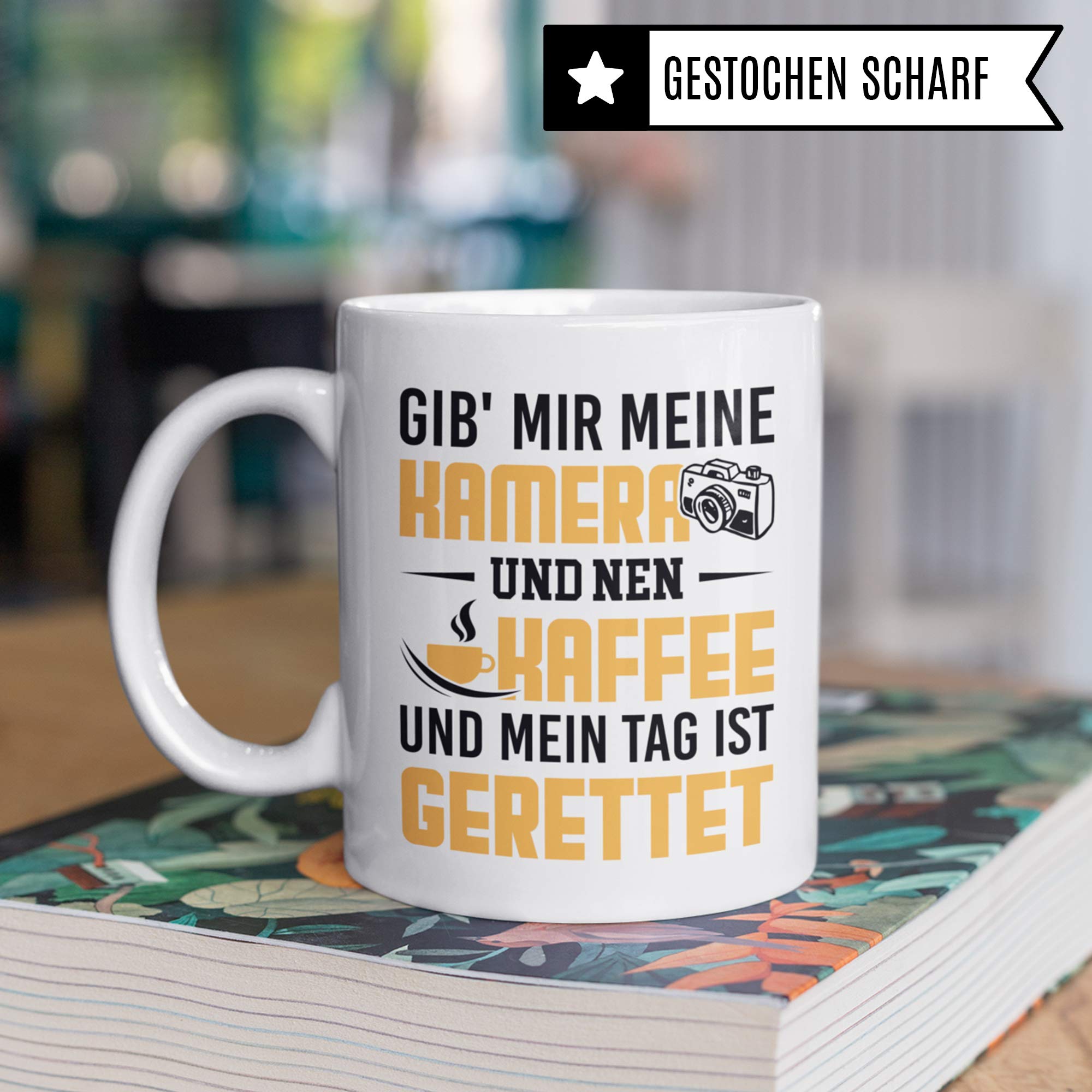 Pagma Druck Fotograf Tasse, Geschenkideen für Fotografen Kaffeebecher, Fotografieren Fotografie Kamera Objektiv Becher, Geschenke für Fotografen Kaffeetasse Kameramann