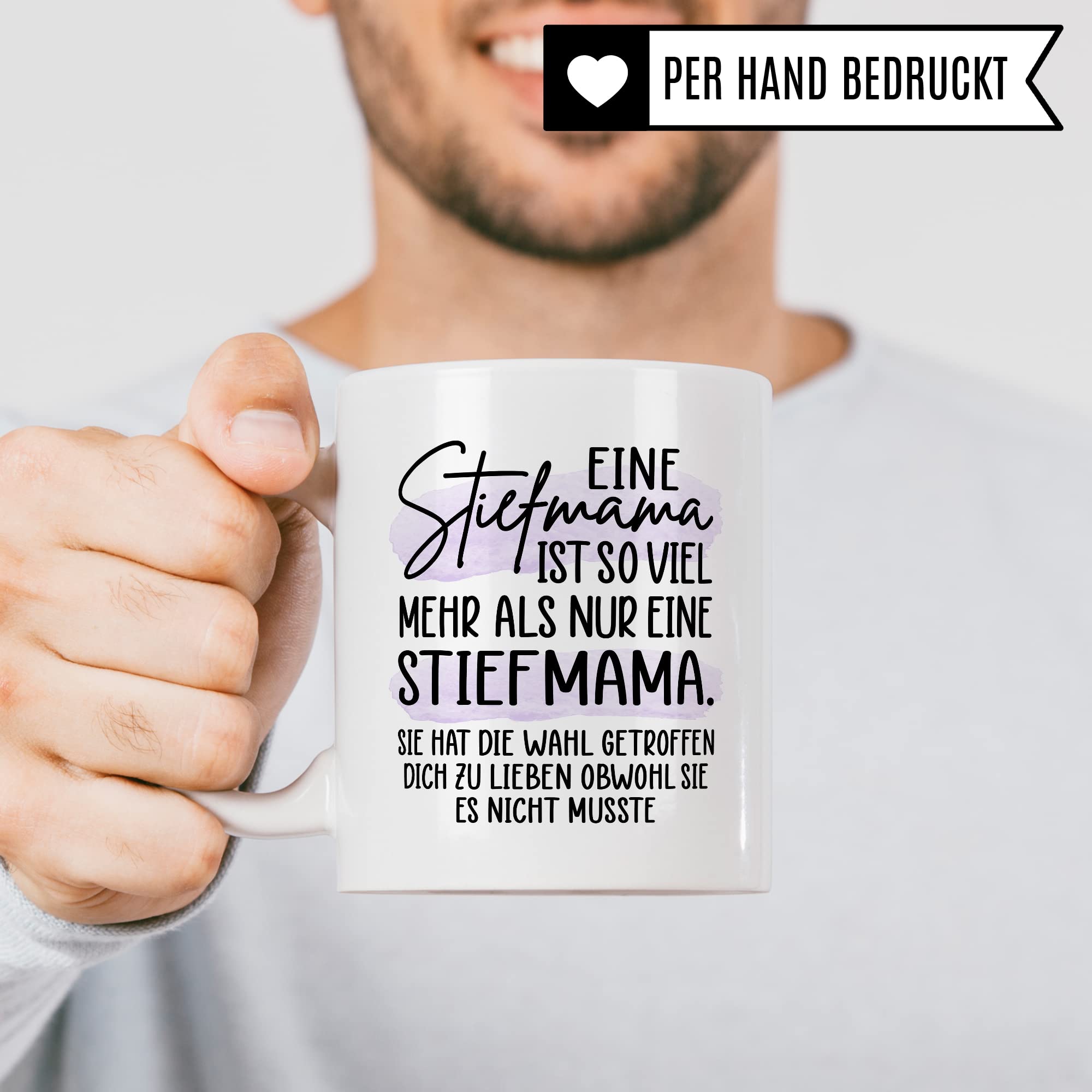 Tasse Stiefmutter Geschenk, Eine Stiefmama ist so viel mehr als nur eine Stiefmama Geschenkidee Kaffee-Becher Tasse mit Spruch Kaffeetasse Stiefmutter Ziehmutter