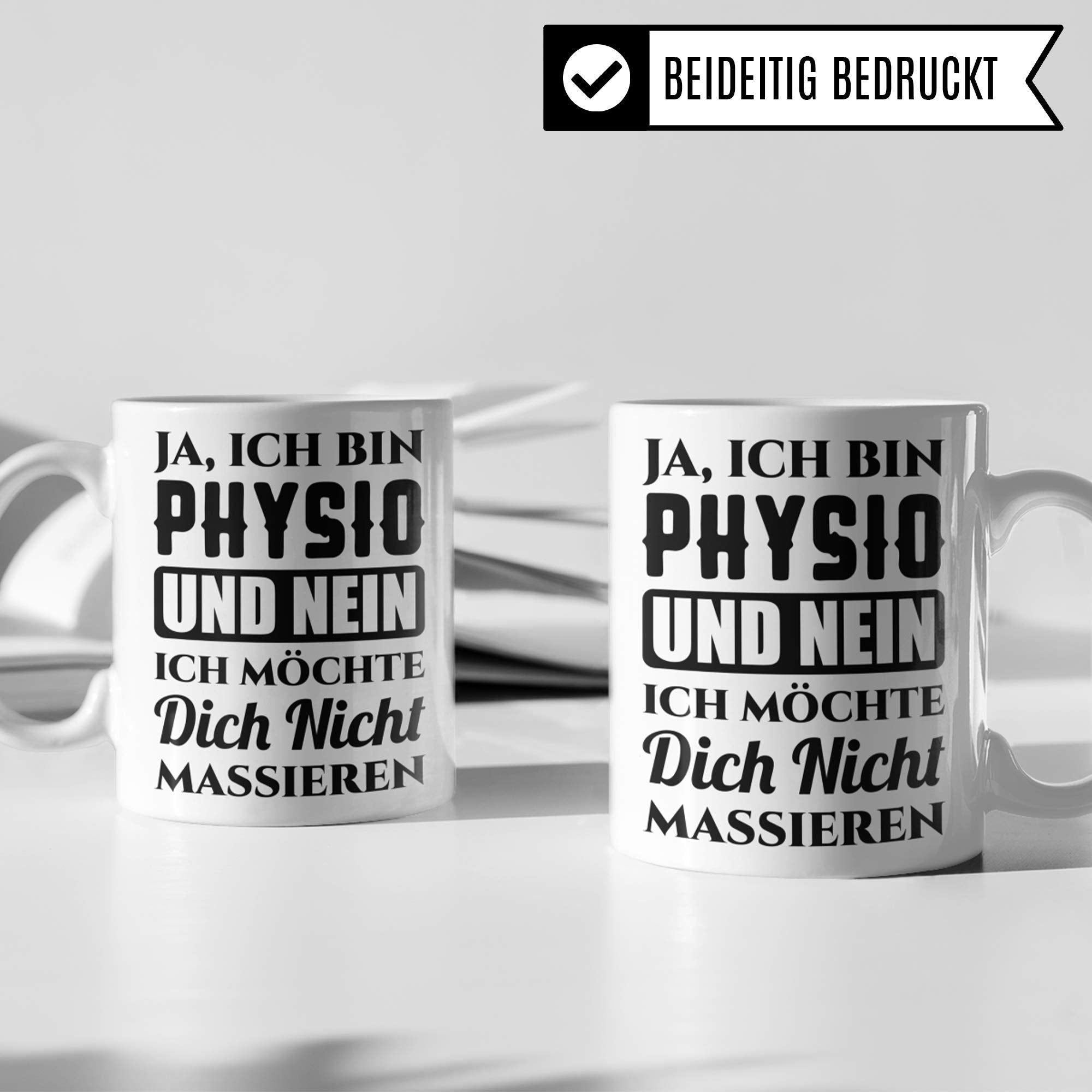 Pagma Druck Tasse Physiotherapeut - Physiotherapie Geschenk Kaffeetasse Spruch - Physio Physiotherapeutin Krankengymnastik Becher Geschenkidee