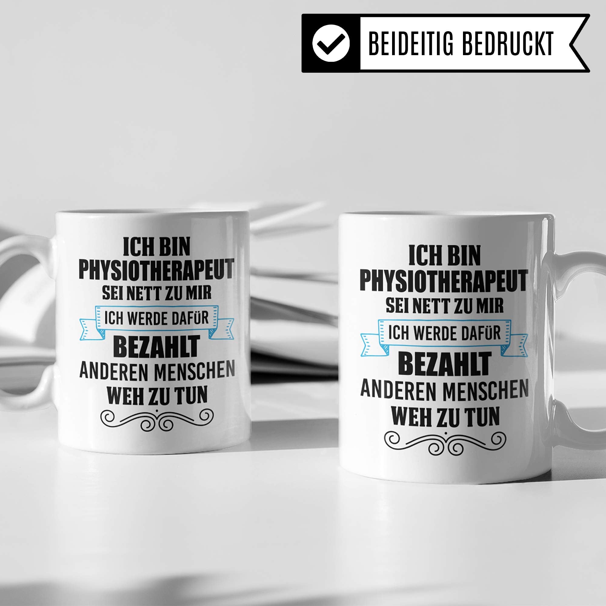 Pagma Druck Physiotherapeut Tasse, Physiotherapeuten Geschenke, Physiotherapie Kaffeetasse Geschenkidee, Kaffeebecher Physio Praxis Krankengymnastik Geschenk Physiotherapeut