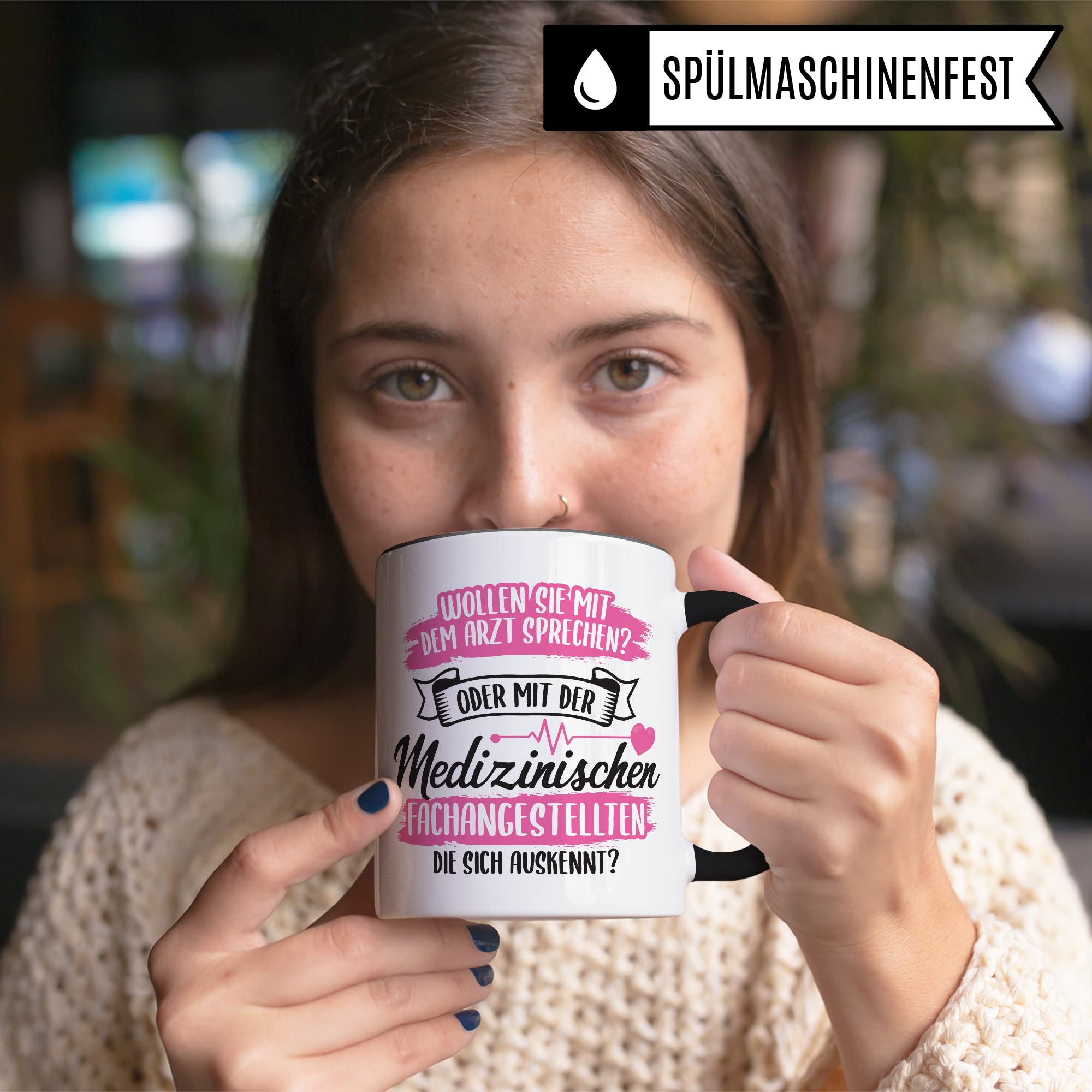 MFA Tasse - Geschenk für Medizinischen Fachangestellte die sich auskennt - Krankenschwester Arzthelferin Medizinische Fachangestellte Kaffee-Becher