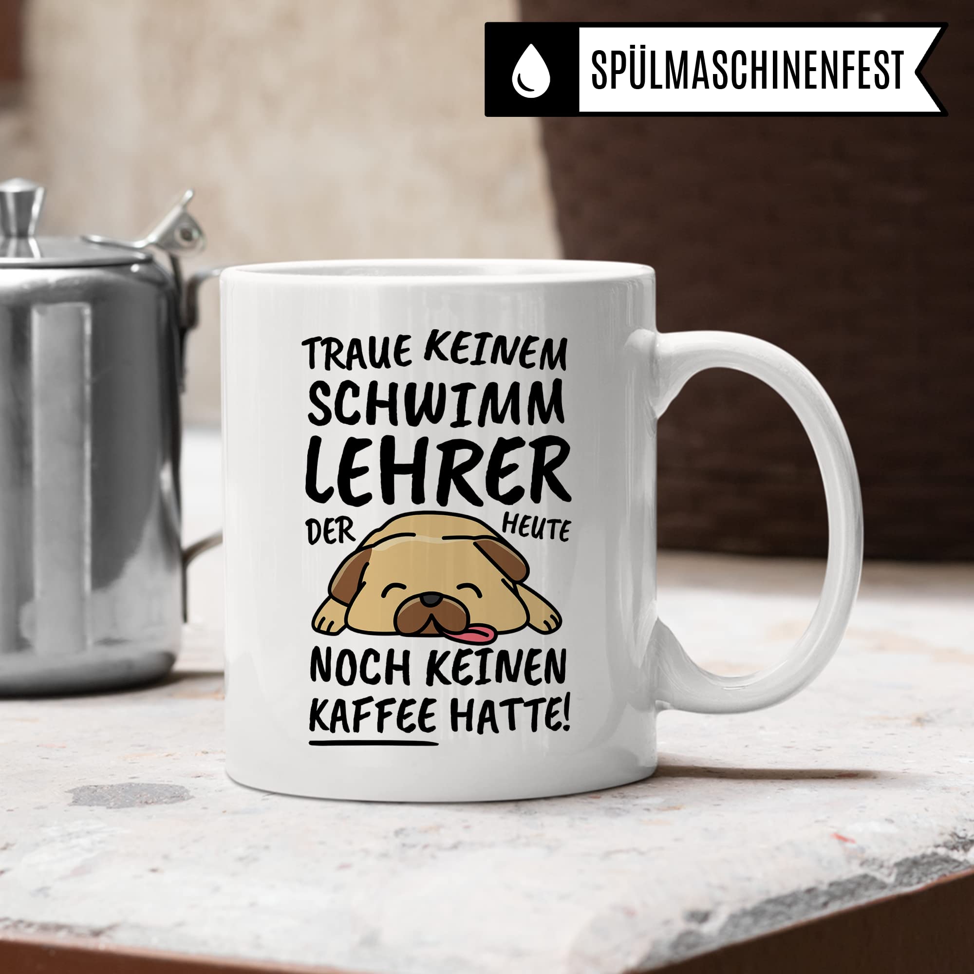 Tasse Schwimmlehrer lustig Schwimmlehrer Geschenk Beruf Spruch Kaffeebecher Schwimmlehrer Geschenkidee Schwimmen Lehrer Hallenbad Freibad Kinder Kaffee-Tasse Teetasse Becher