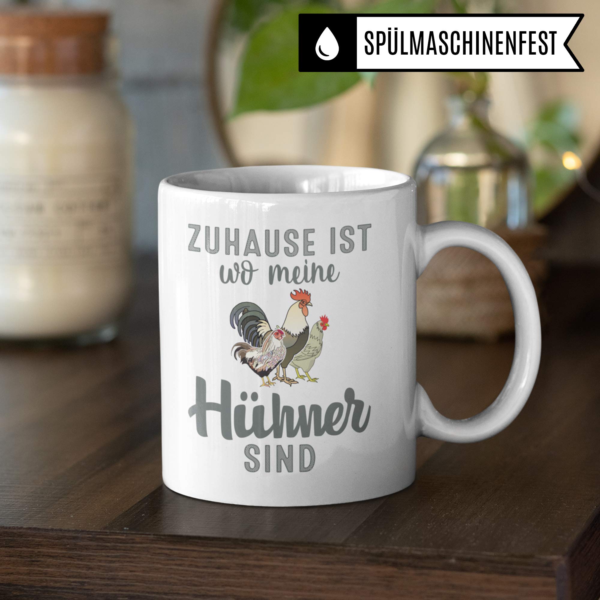 Pagma Druck Hühner Tasse lustig, Huhn Becher Geschenkidee, Hühner Geschenk Kaffeetasse für Hühnerhalter, Hühnerstall Spruch Bauernhof Haushuhn Hühnerhaltung Motiv Kaffeebecher