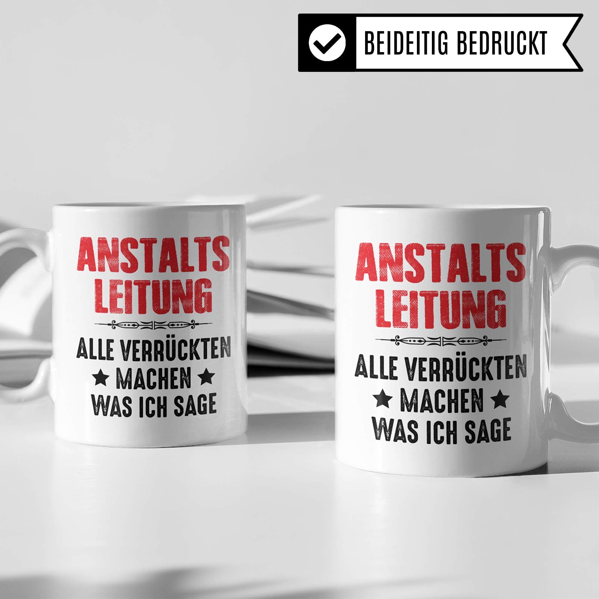 Pagma Druck Chef Tasse, Anstaltsleitung, Geschenke für den Chef Boss Becher, Kaffeetasse Chef Geschenkidee Vorgesetzter Personalchef, Geburtstag Abschied Teetasse