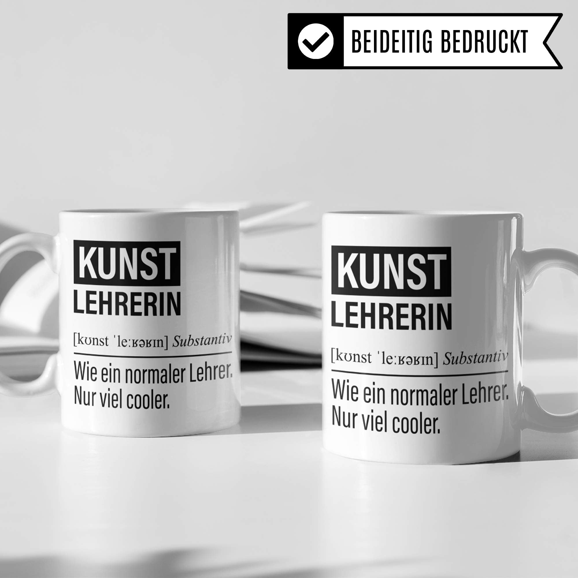 Kunstlehrerin Tasse, Geschenk für Kunst Lehrerin, Kaffeetasse Geschenkidee Lehrerin, Kaffeebecher Lehramt Schule Kunst-Unterricht Witz