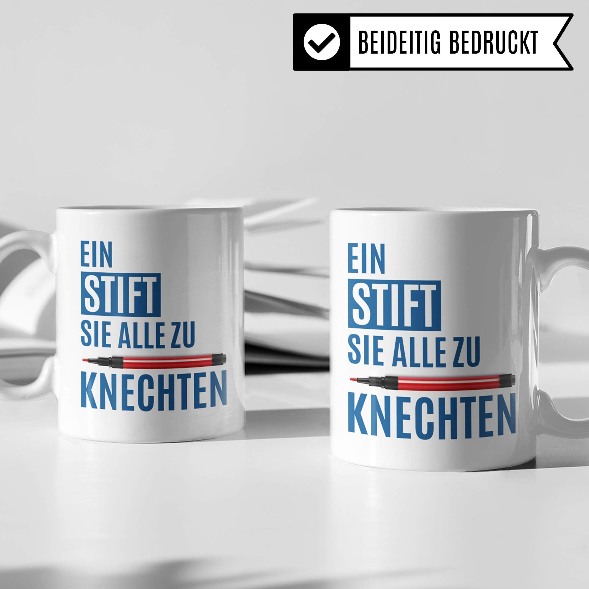 Pagma Druck Lehrer Tasse lustig, Geschenke für Lehrer Becher, EIN Stift Sie alle zu knechten Witz Kaffeetasse, Lehrer Tasse Abschied, Deutschlehrer Englischlehrer Mathelehrer Schule