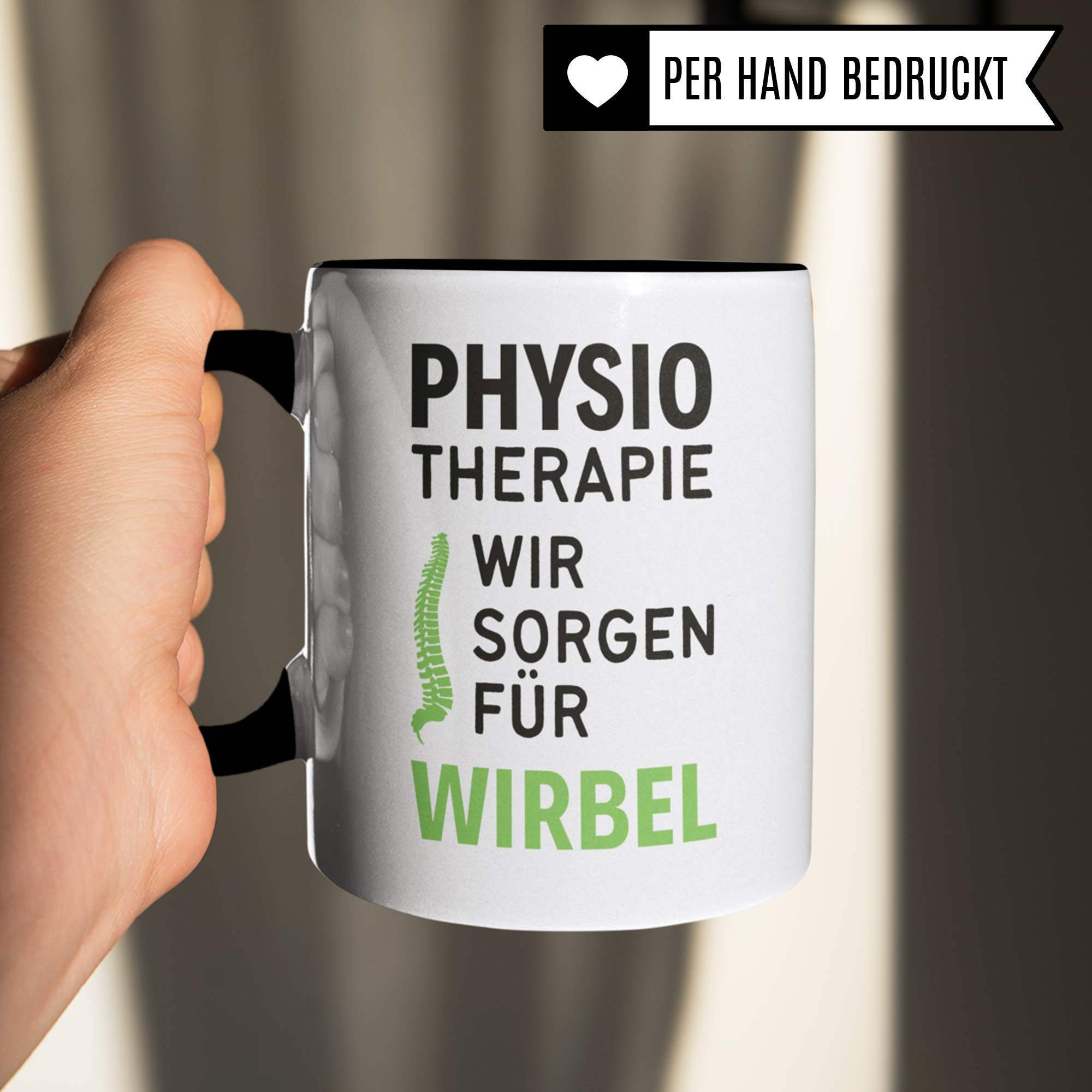 Tasse Physiotherapie, Physiotherapeuten Geschenk, Kaffeetasse Physiotherapeutin Geschenkidee Witz, Kaffeebecher Krankengymnastik Physio Becher