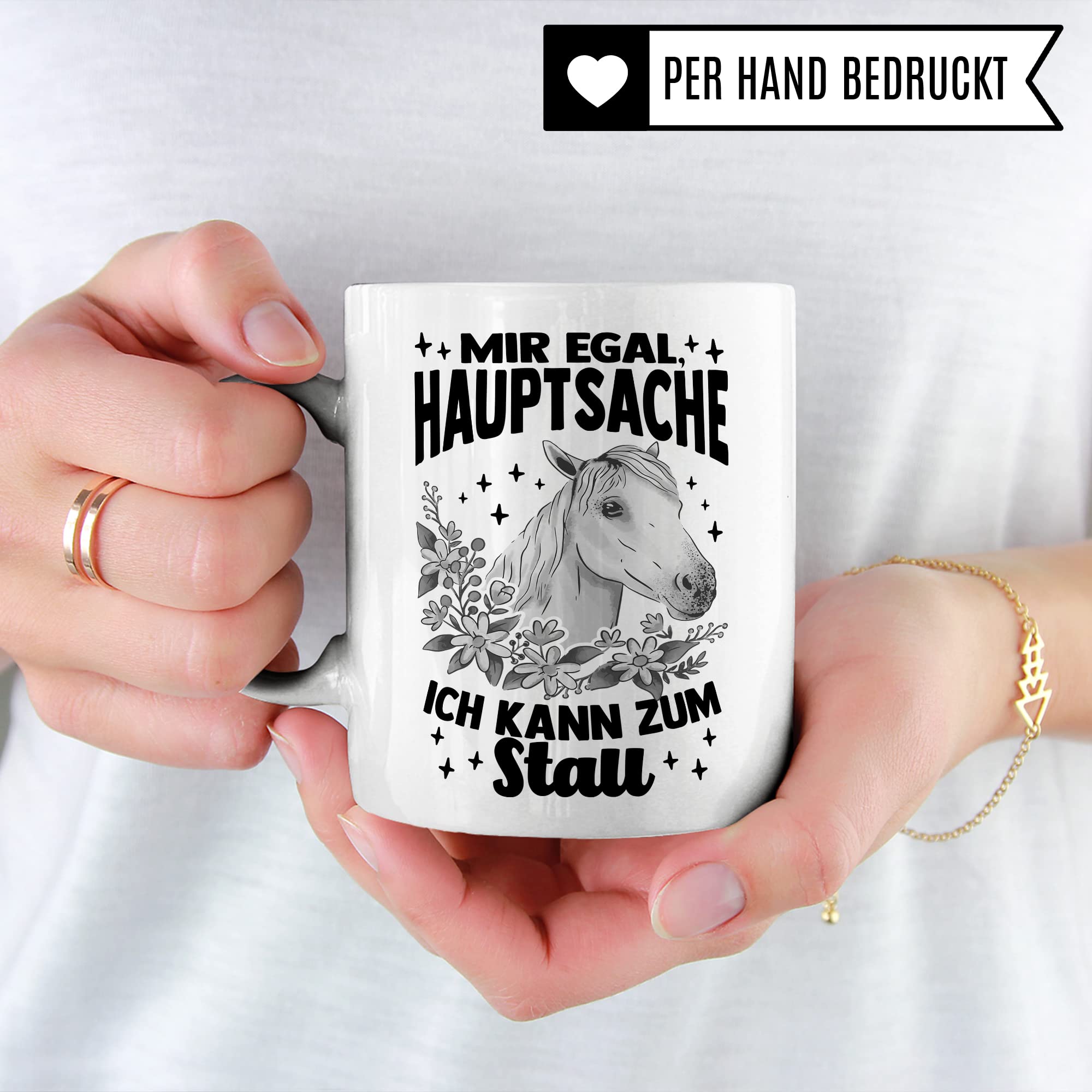 Tasse Pferd Stall Pferde Kaffeetasse Reiterin Kaffee-Becher Reiten bester Freund Vierbeiner Teetasse Pferdemädchen Stallmädchen Pferdeliebhaber Geschenk Geschenkidee Reiter