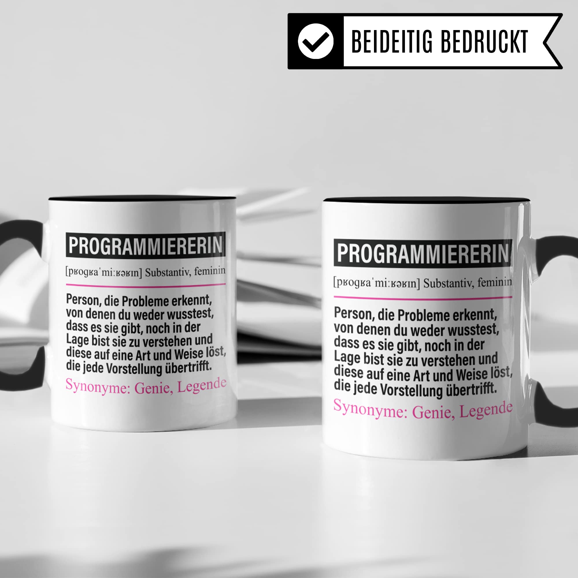 Tasse Programmiererin lustig, Programmiererin Geschenk Beruf, Spruch Kaffeebecher Programmieren Geschenkidee, Beruf Developer Entwickler IT Computer Kaffee-Tasse Teetasse Becher