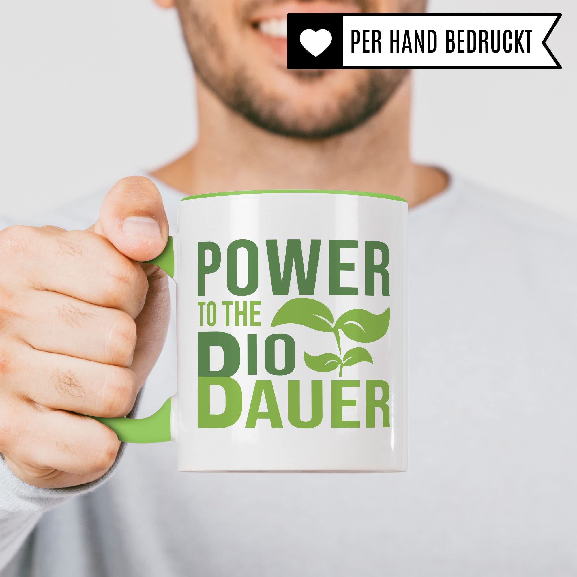 Biobauer Tasse Geschenkidee Landwirt Kaffeetasse Humor Witz Geschenk für Bauer Kaffeebecher Bio Becher