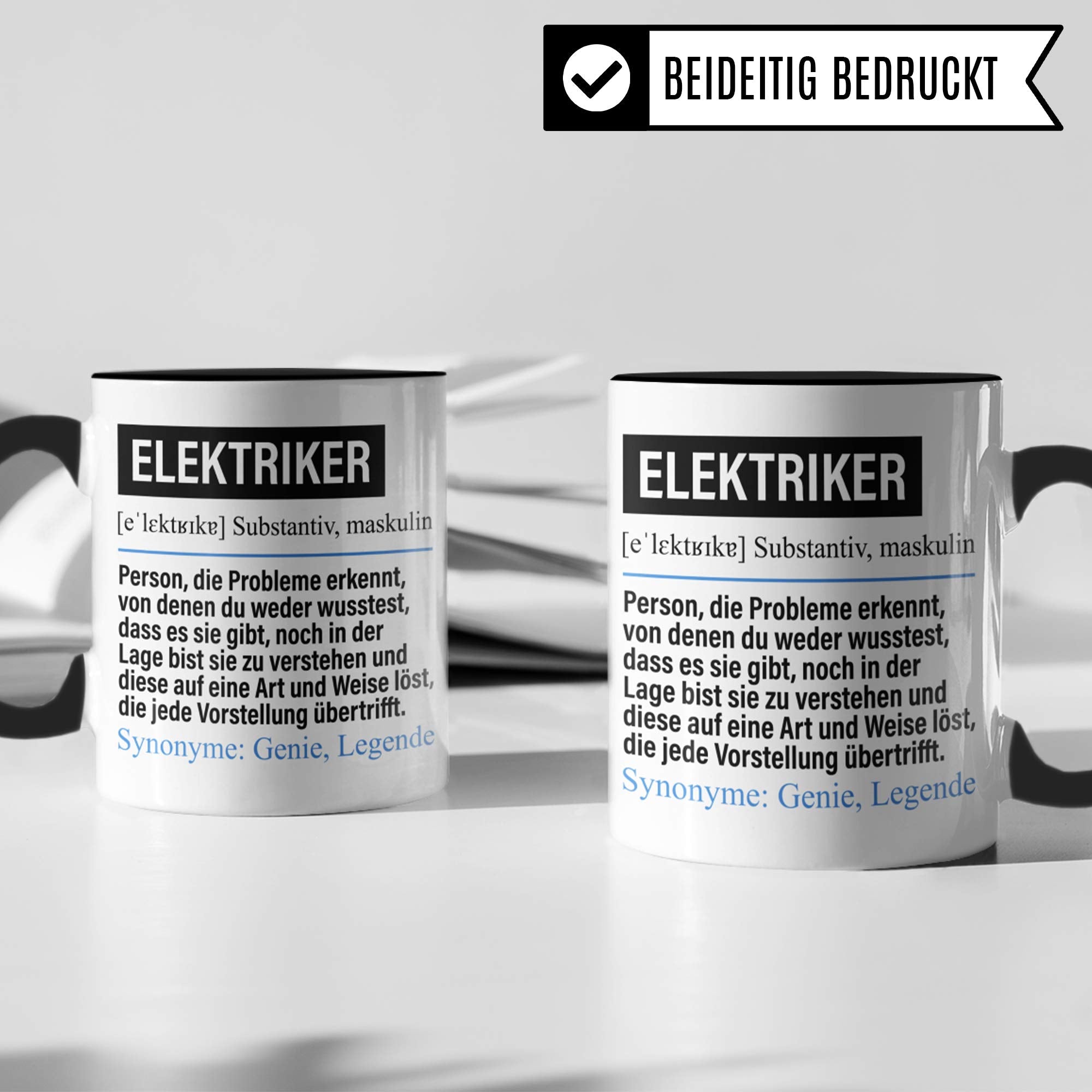 Pagma Druck Tasse Elektriker lustig, Elektriker Geschenk, Spruch Elektroniker Kaffeebecher Geschenkidee, Kaffeetasse Beruf Elektroinstallateur Teetasse Elektrik Becher