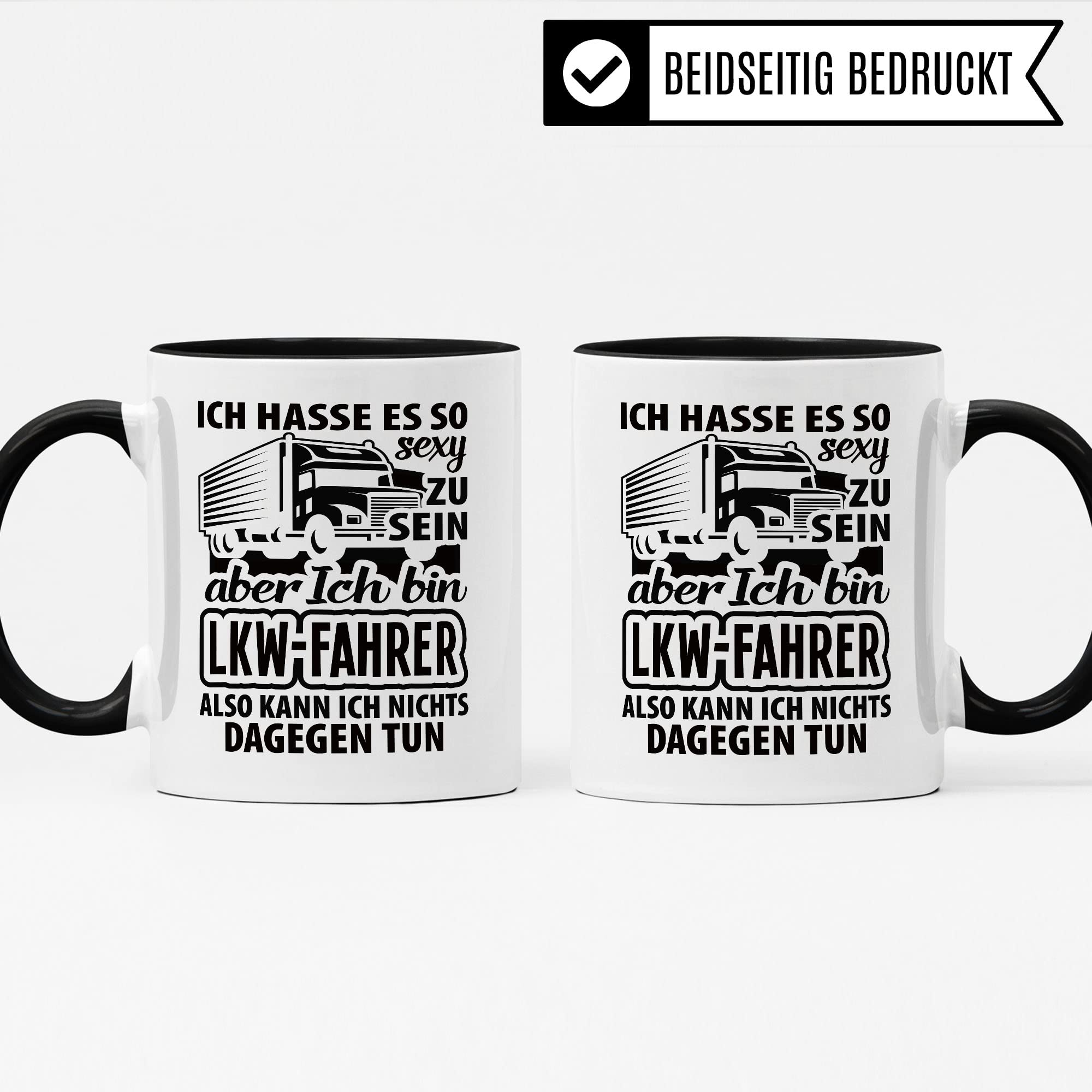 LKW-Fahrer Tasse Fernfahrer Geschenk Lastwagen Kaffeebecher Kaffeetasse Humor Witz Geschenkidee für Lastwagenfahrer Trucker Becher