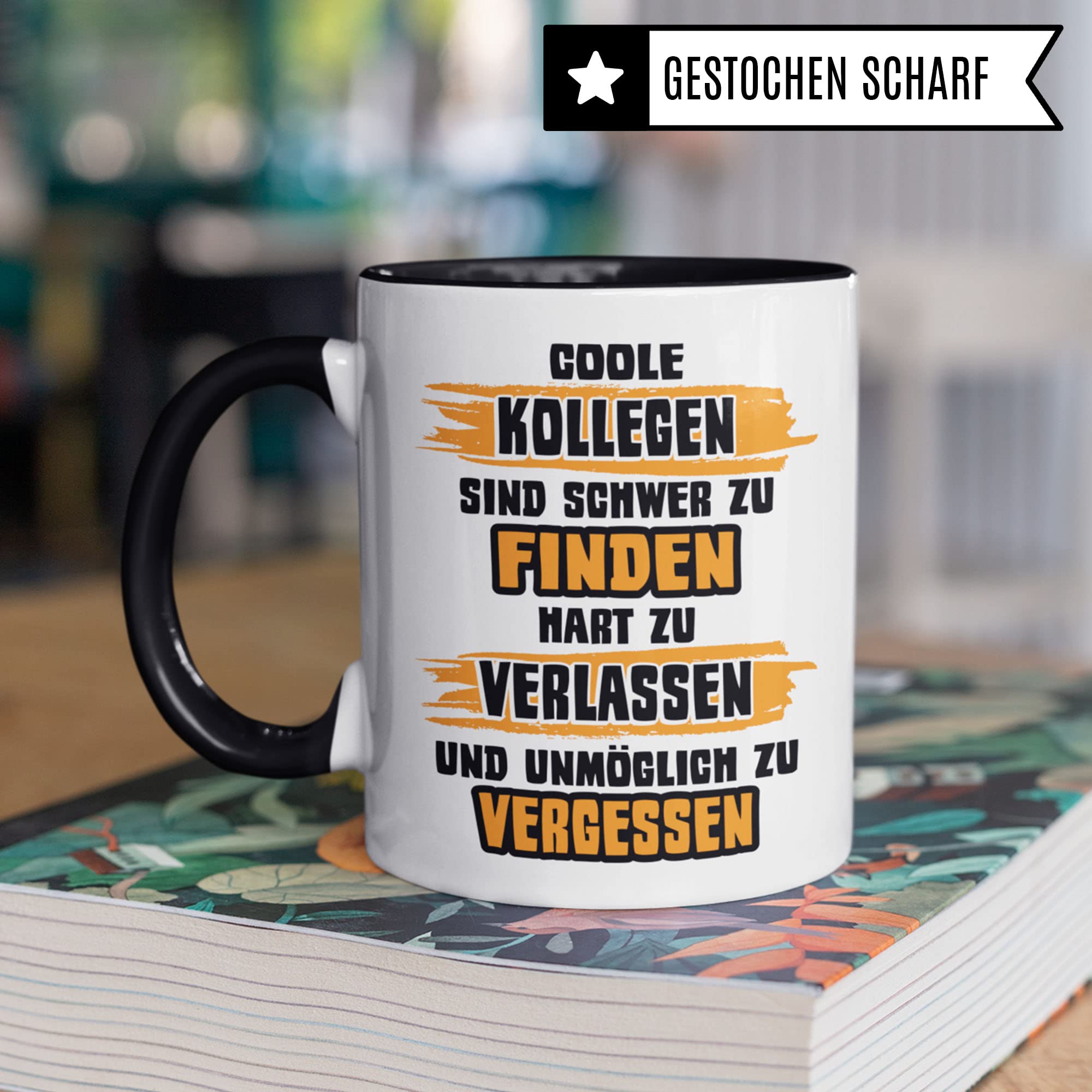 Tasse Kollege Abschied: Coole Kollegen Sind Schwer Zu Finden Spruch, Büro Geschenk für Arbeitskollegen, Kaffee-Becher Arbeit Job Lieblingskollege Kaffeetasse Männer Geschenkidee