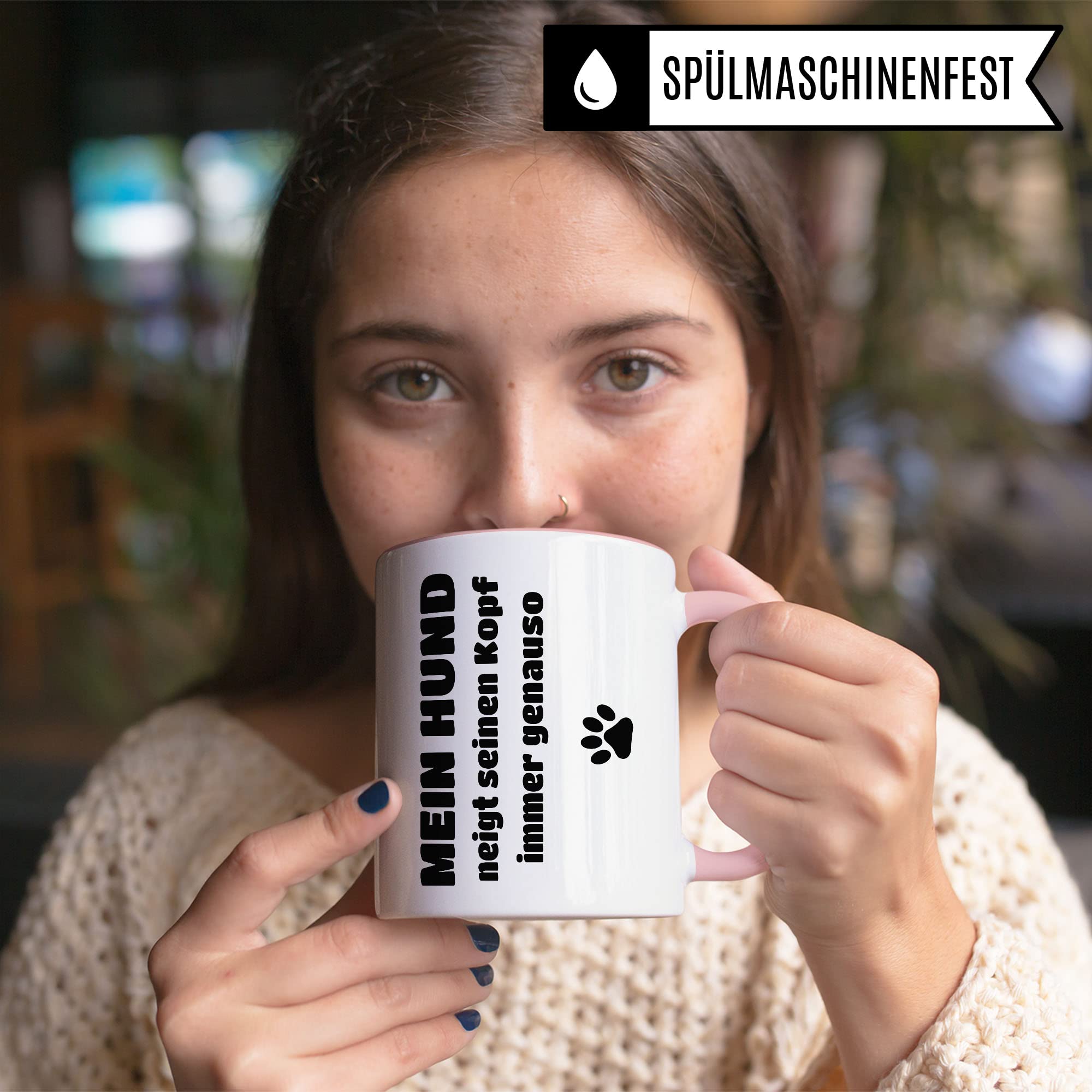 Hunde Tasse Geschenkidee Haustier Kaffeetasse Humor Witz Geschenk für Hundebesitzer Kaffeebecher Hund Becher