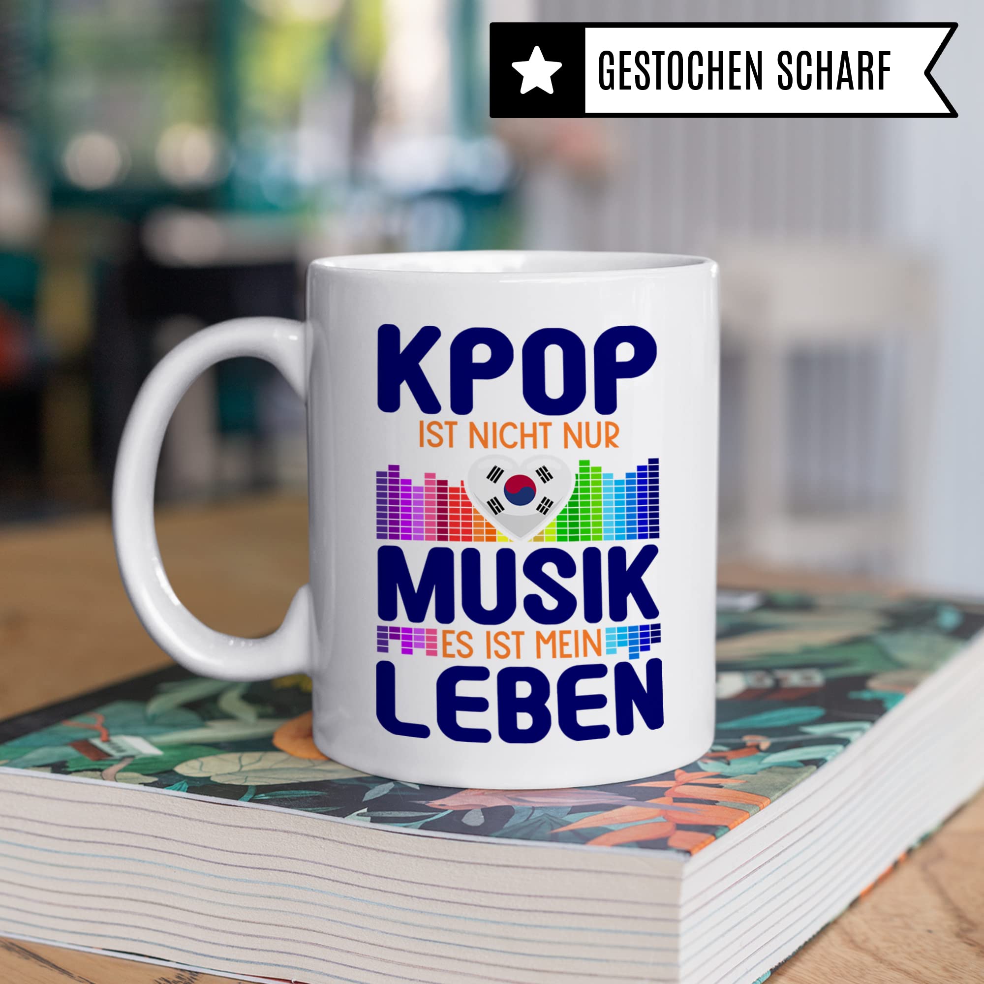 Kpop Tasse - K-Pop Geschenk Becher - Kaffeetasse mit K Pop Aufdruck Südkorea Korean Pop Kakao-Becher Musik Geschenkidee