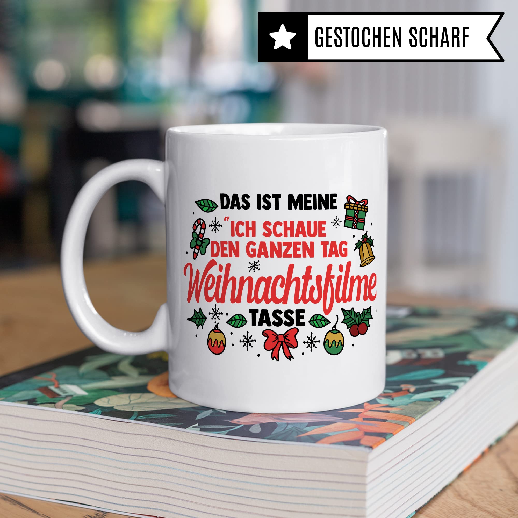 Weihnachten Tasse Weihnachts-Filme Kaffee-Becher Teetasse Christmas Glühweintasse Geschenk Geschenkidee Frohe Weihnachten Winter Kaffeetasse Fest Winter weihnachtlich X-Mas Advent Freundin Kollegin