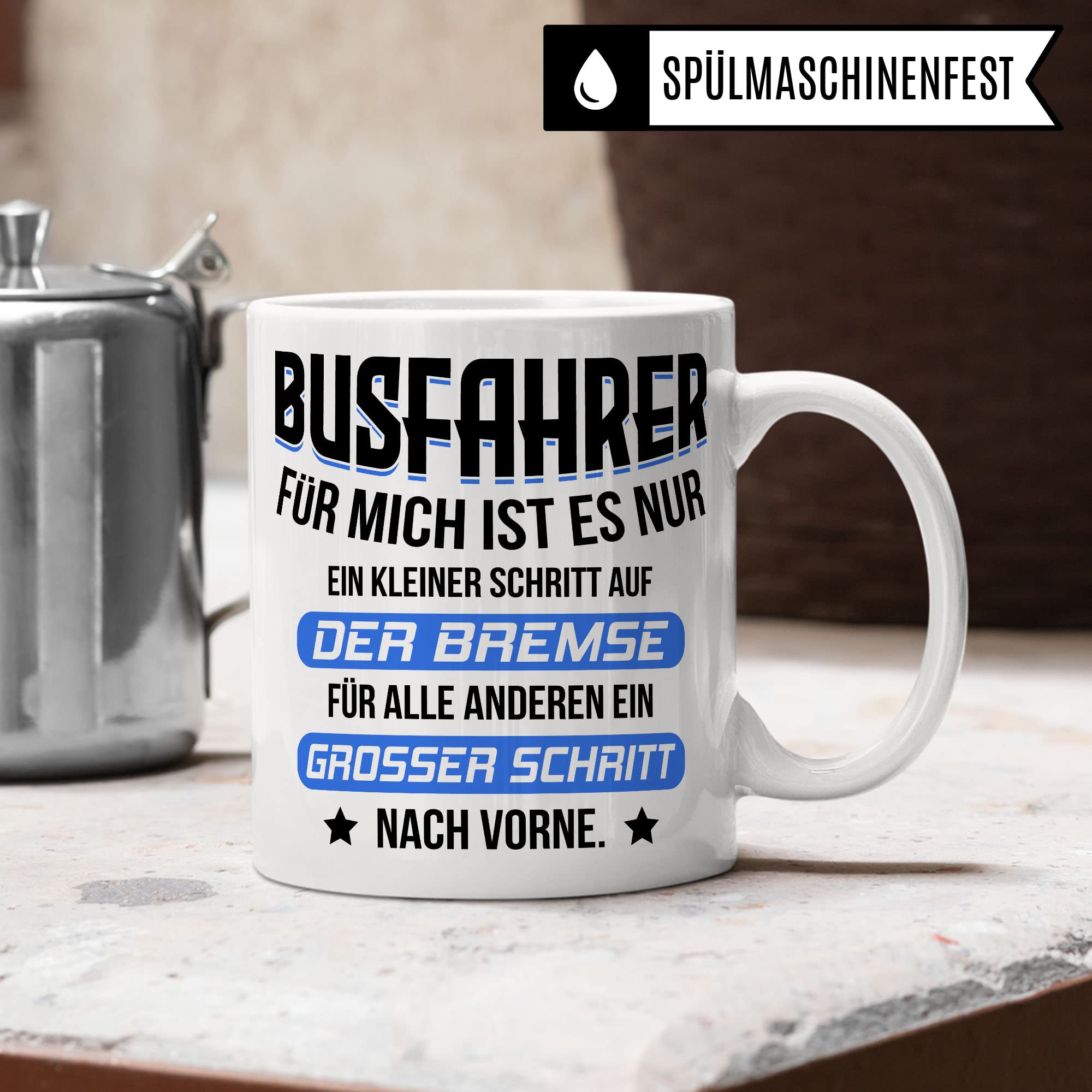 Busfahrer Tasse, Buschauffeur Becher, Autobusfahrer Geschenkidee, Kollegen Geschenk, Kaffeetasse Humor Witz Geschenk für Bus Fahrer, Kaffeebecher für Männer