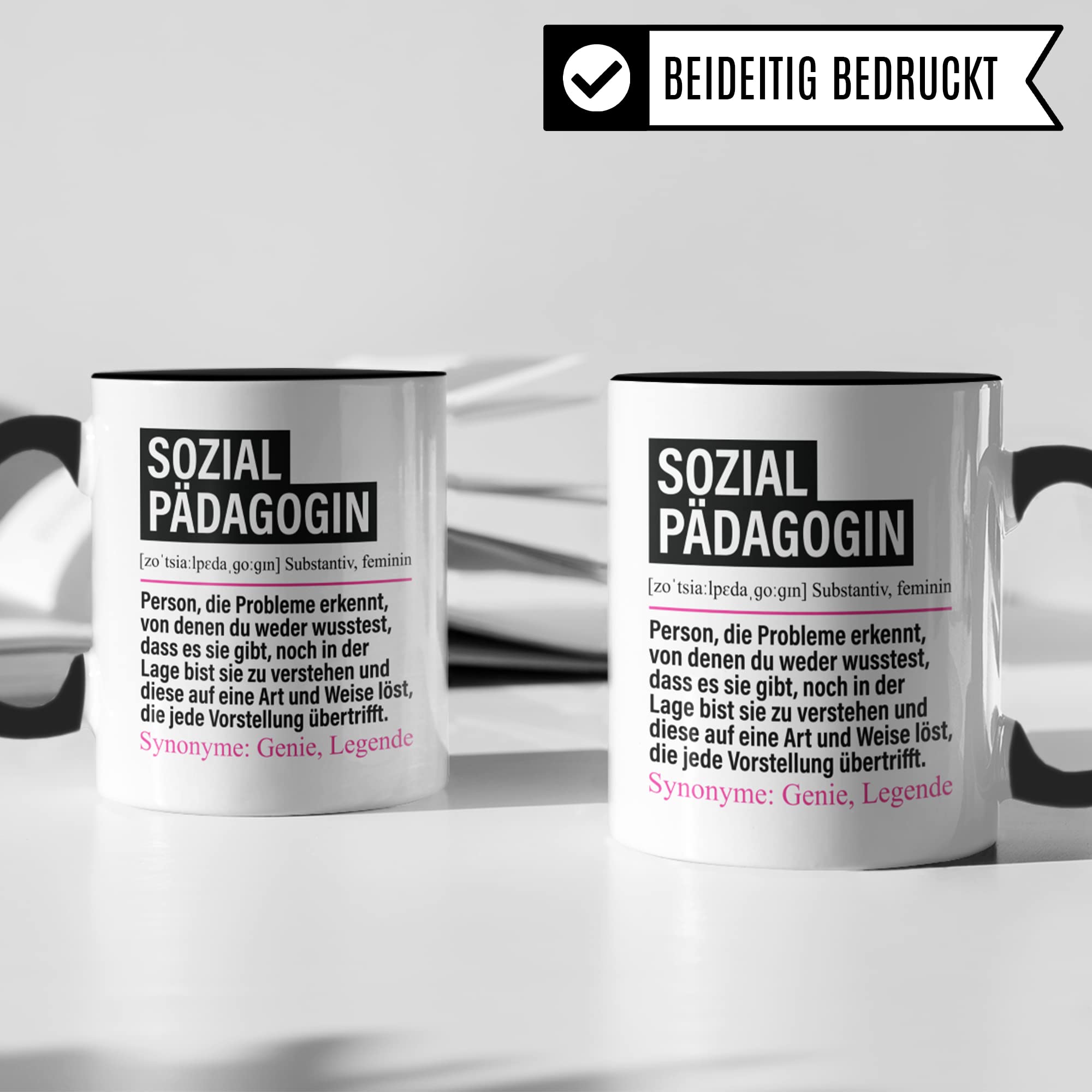 Tasse Sozialpädagogin lustig, Sozialpädagogin Geschenk Beruf, Spruch Kaffeebecher Sozialpädagogik Geschenkidee, Beruf Sozialpädagoginnen Kaffee-Tasse Teetasse Becher