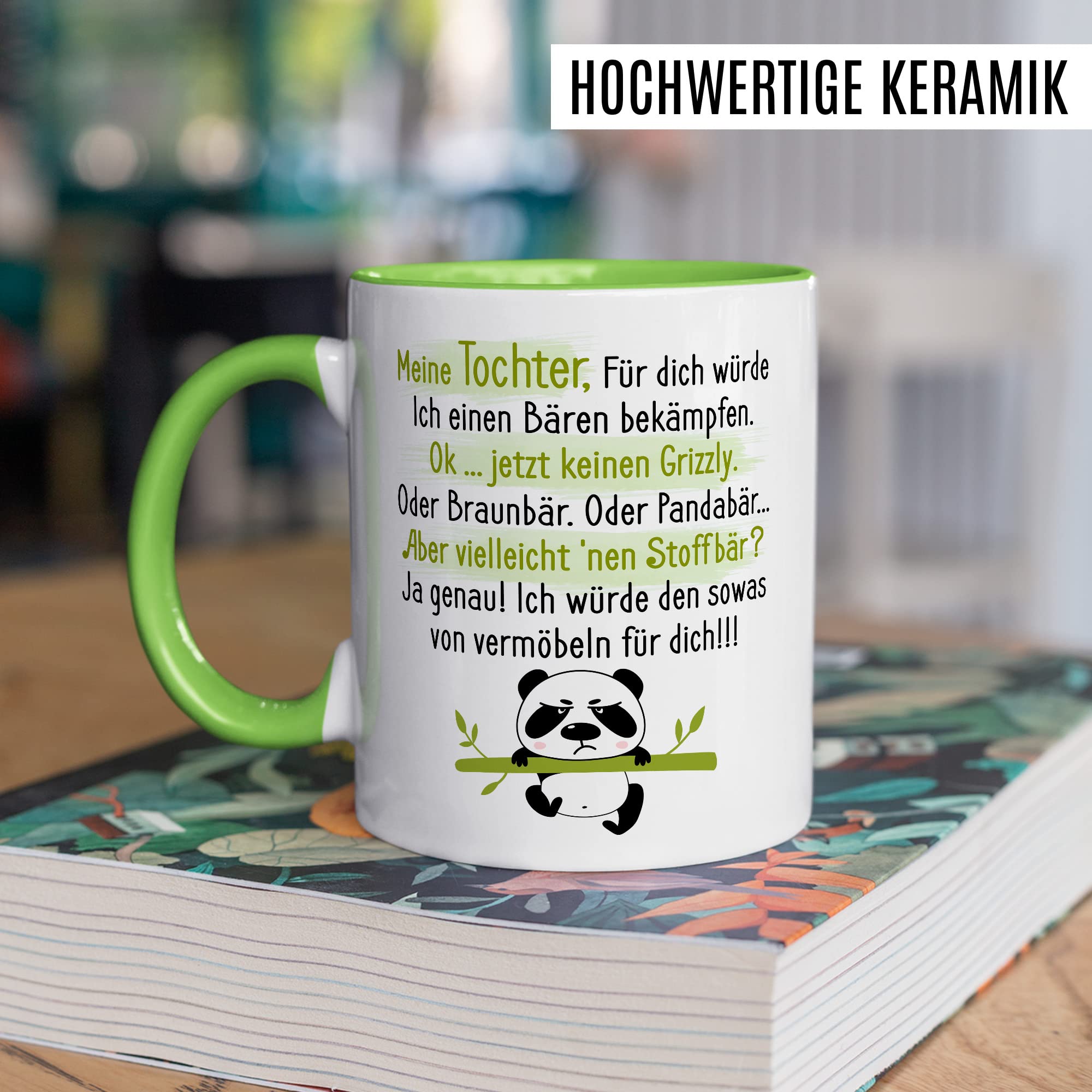 Sohn Tasse Geschenk, Mein Sohn für dich würde ich einen Bären bekämpfen Geschenkidee Vater Mutter Kaffeetasse mit Spruch lustig Kaffee-Becher Witztasse Teetasse Mama Papa