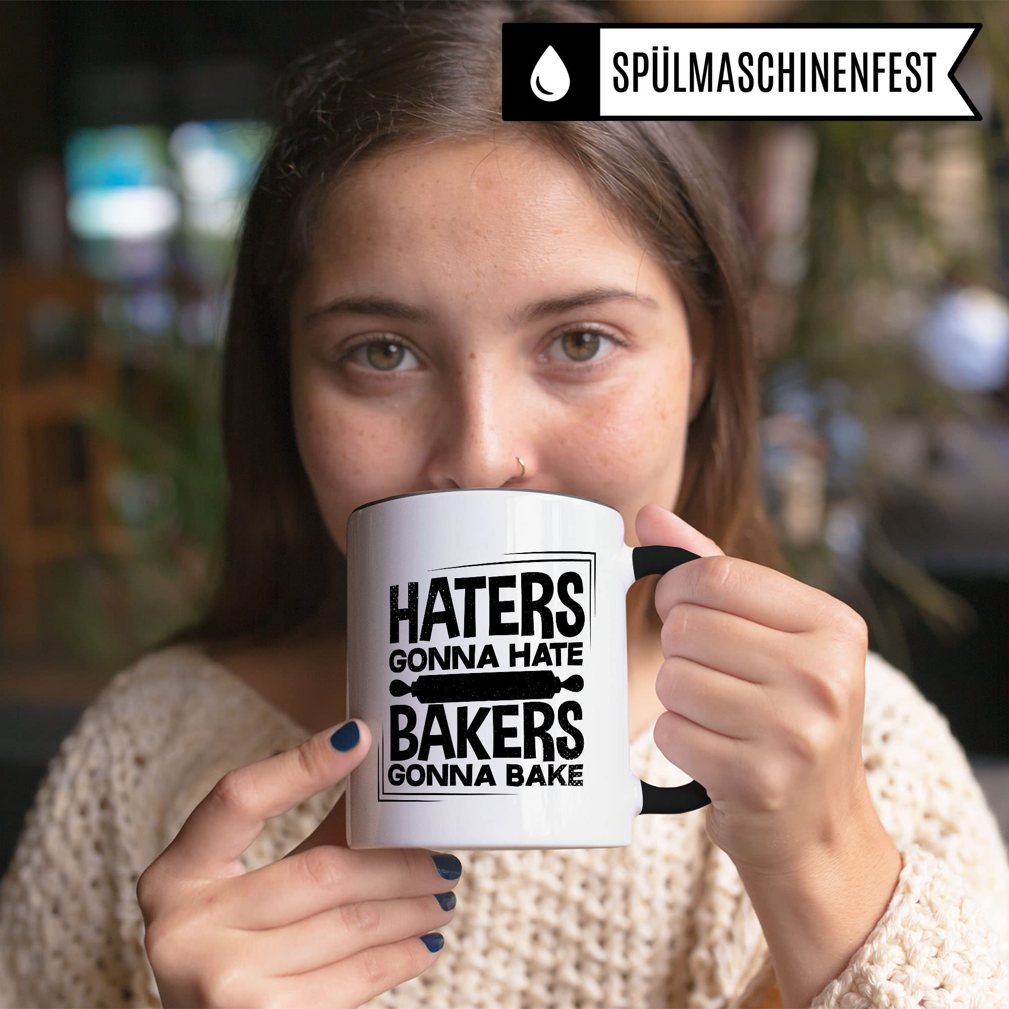 Bäcker Tasse Geschenkidee Backen Kaffeetasse Humor Witz Geschenk für Bäckerin Kaffeebecher Backstube Becher
