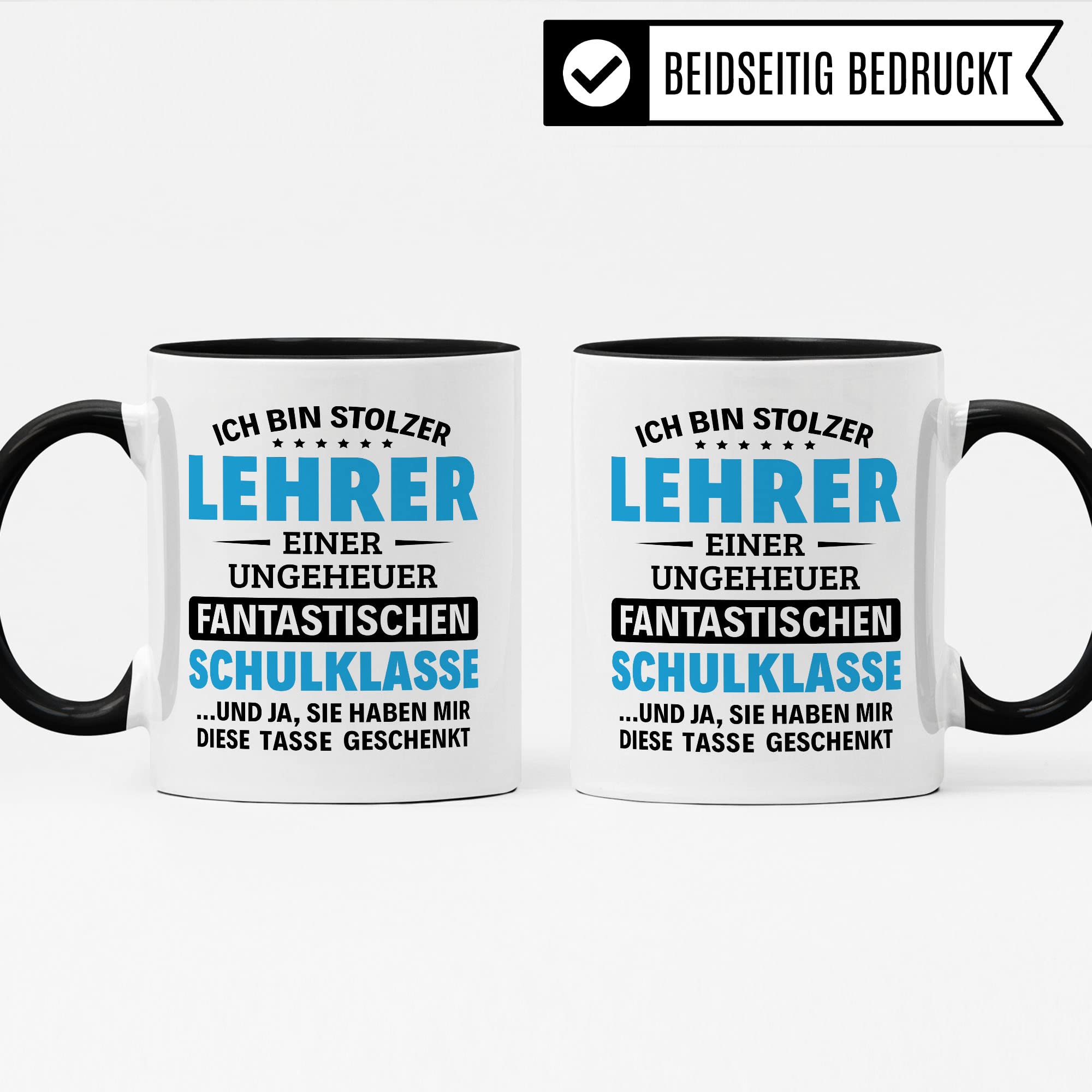 Lehrer Tasse Geschenkidee, Dankeschön Geschenk Schule Kaffeebecher mit Spruch lustig, Kaffeetasse Humor Witz für Klasse, Schüler Becher