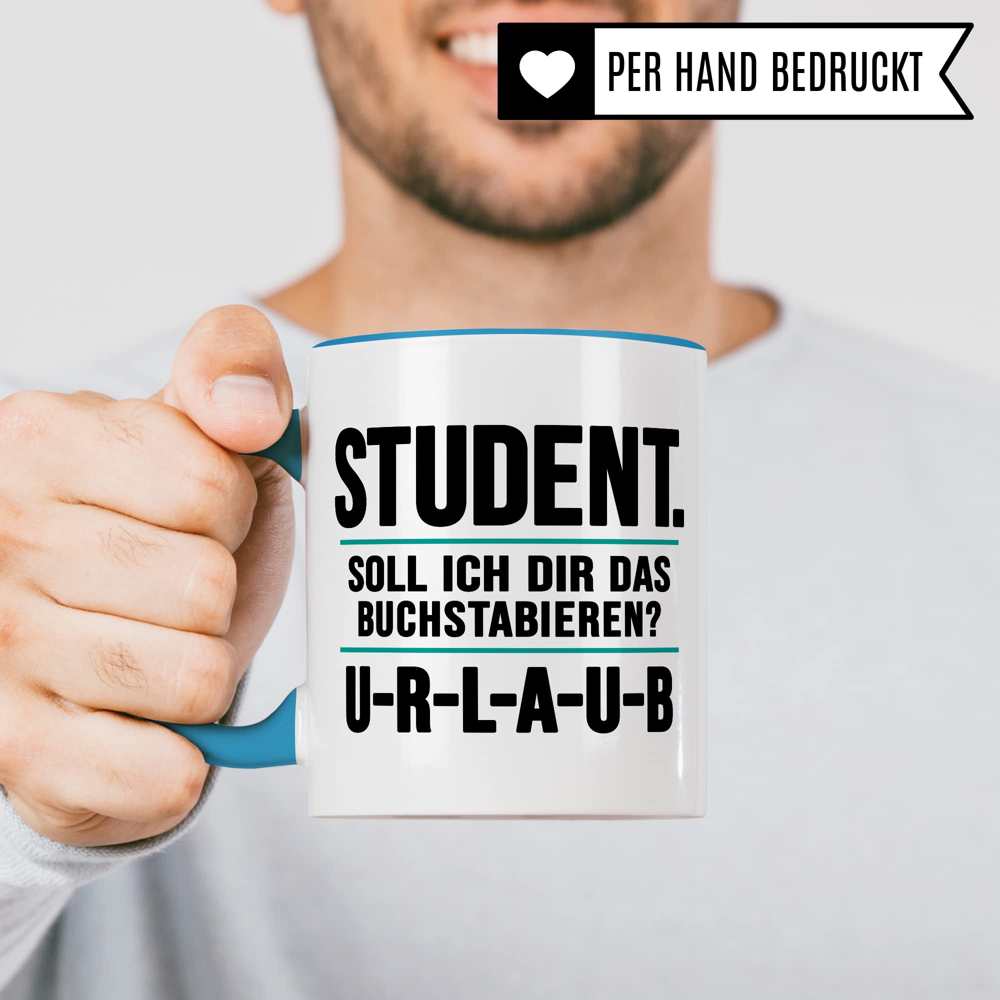 Studenten Tasse lustig Urlaub Student Kaffeetasse Witz Studentin Kaffee-Becher Studium Humor Studieren Geschenk Studienbeginn Geschenkidee Erstsemester