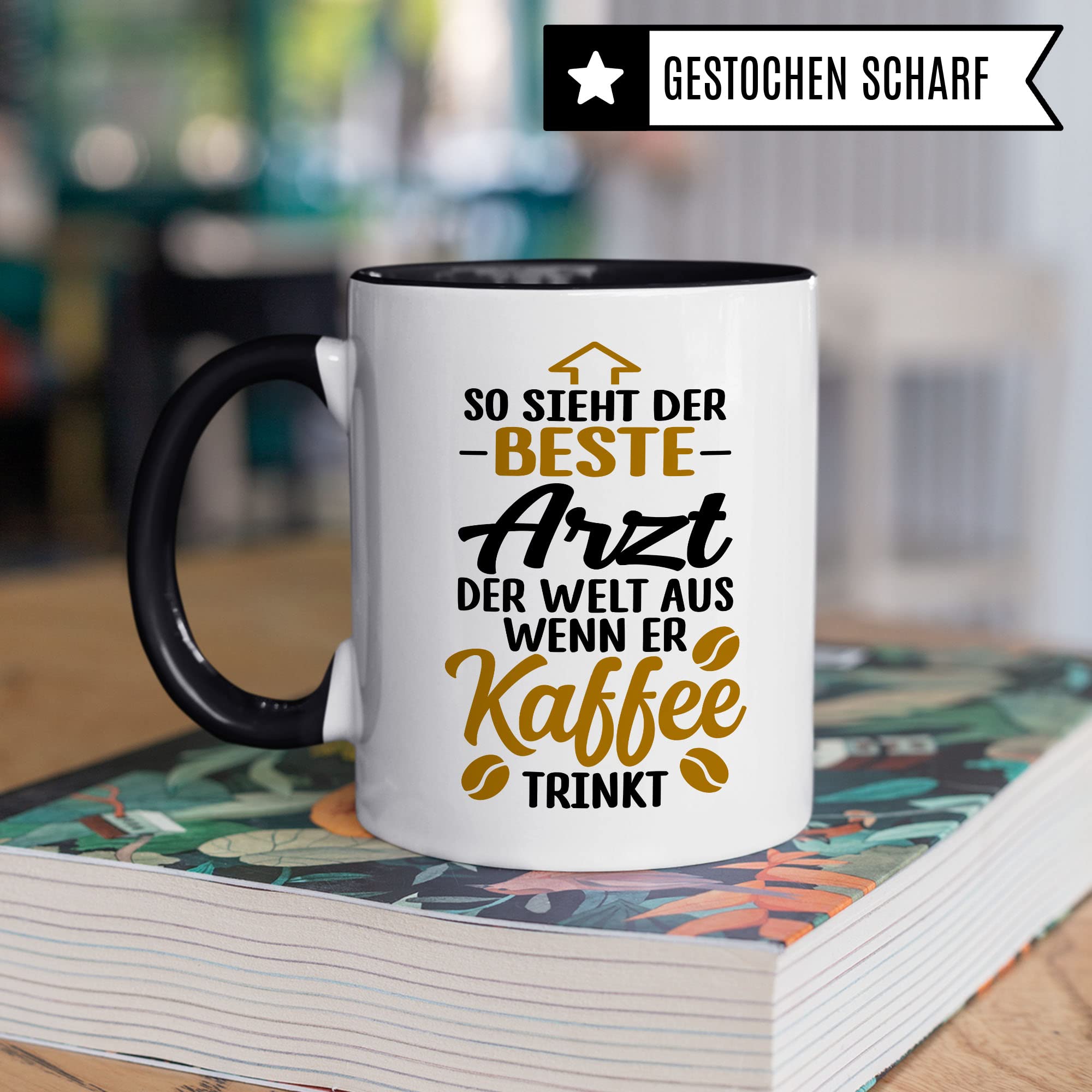 Arzt Tasse, So sieht der beste Arzt der Welt aus wenn er Kaffee trinkt, Arzt Danke Geschenk, Dankeschön Tasse schöner Spruch süßes Motiv Kaffeetasse Berufe Tasse