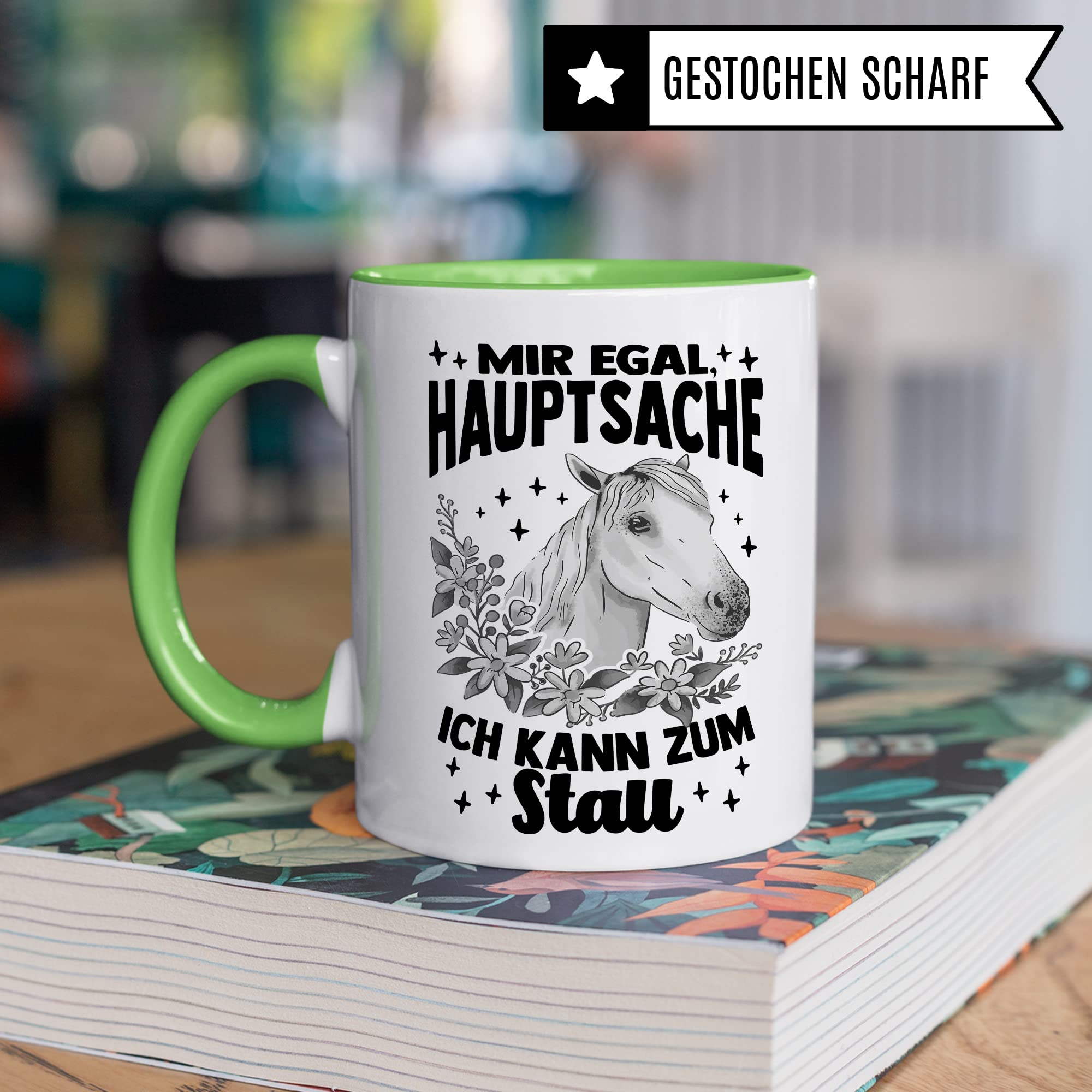 Tasse Pferd Stall Pferde Kaffeetasse Reiterin Kaffee-Becher Reiten bester Freund Vierbeiner Teetasse Pferdemädchen Stallmädchen Pferdeliebhaber Geschenk Geschenkidee Reiter