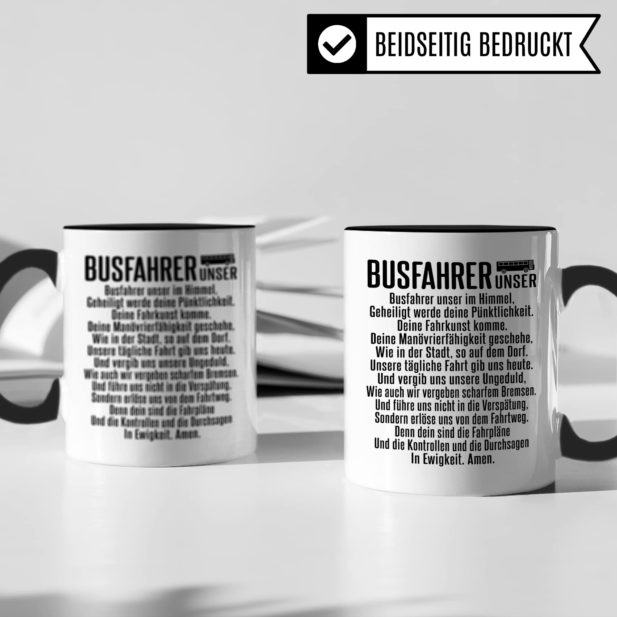 Busfahrer Tasse Spruch: BUSFAHRER-UNSER Kollegen Geschenk, Kaffeetasse Humor Witz Geschenk für Bus Fahrer, Buschauffeur Becher, Autobusfahrer Geschenkidee, Kaffeebecher für Männer