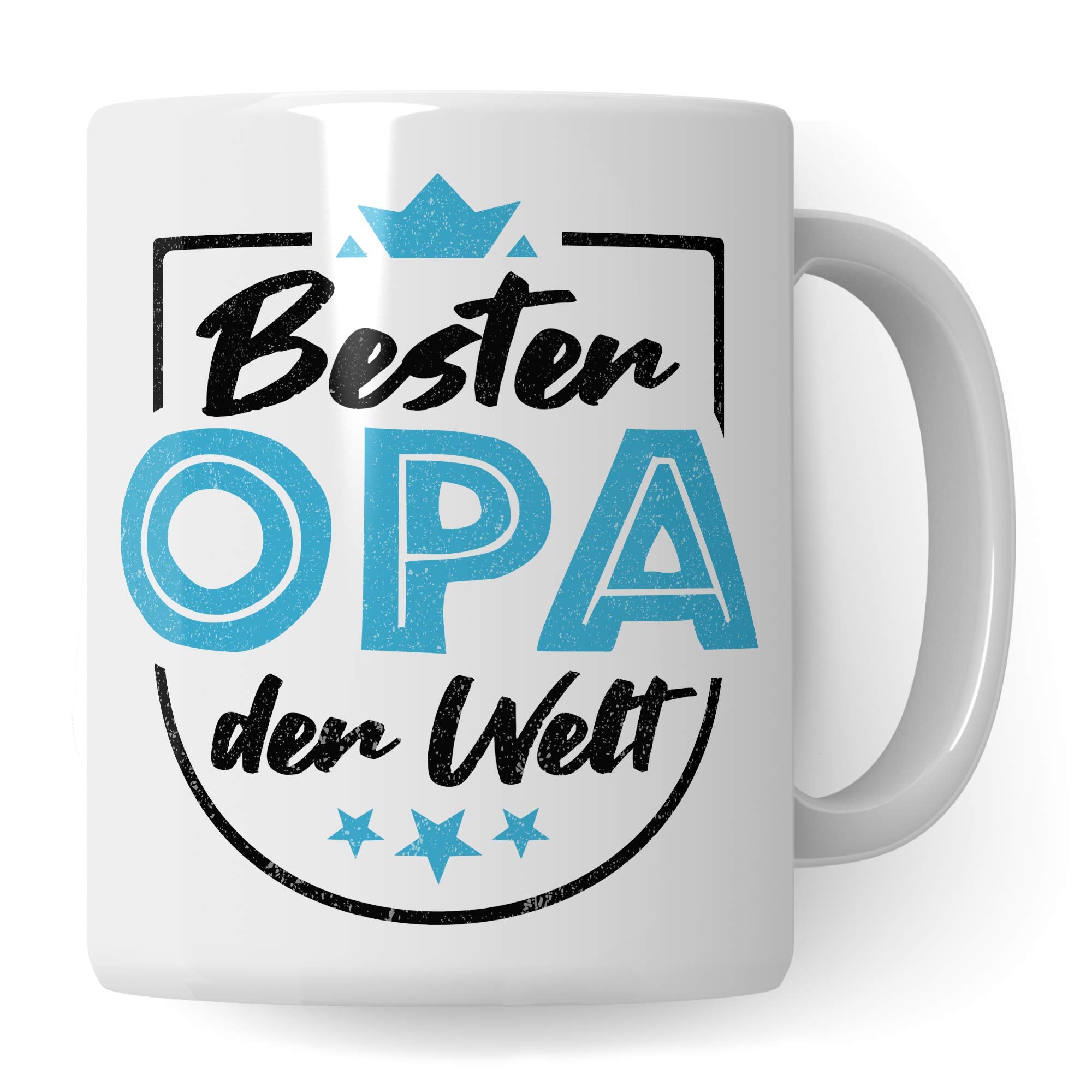 Pagma Druck Tasse Opa Geschenk, Großvater Spruch Becher Geschenkidee, Kaffeetasse Grossvater, Enkel Enkelkinder Kaffeebecher (Weiß/Weiß)